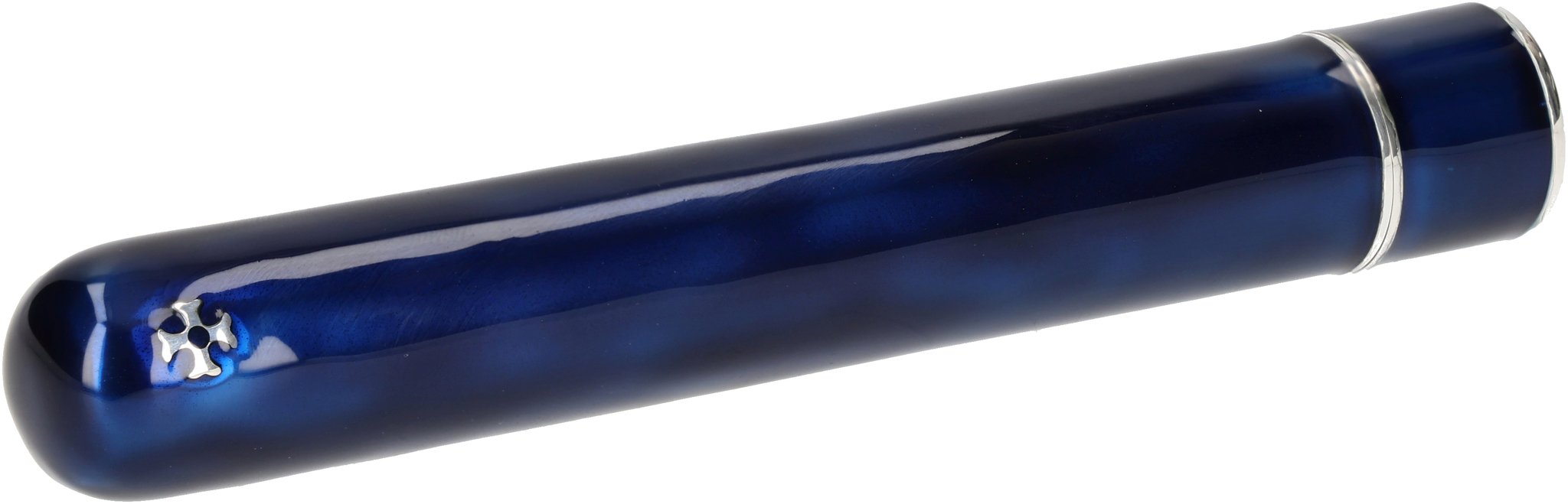 925er Sterling Silber mit blauer Emaille