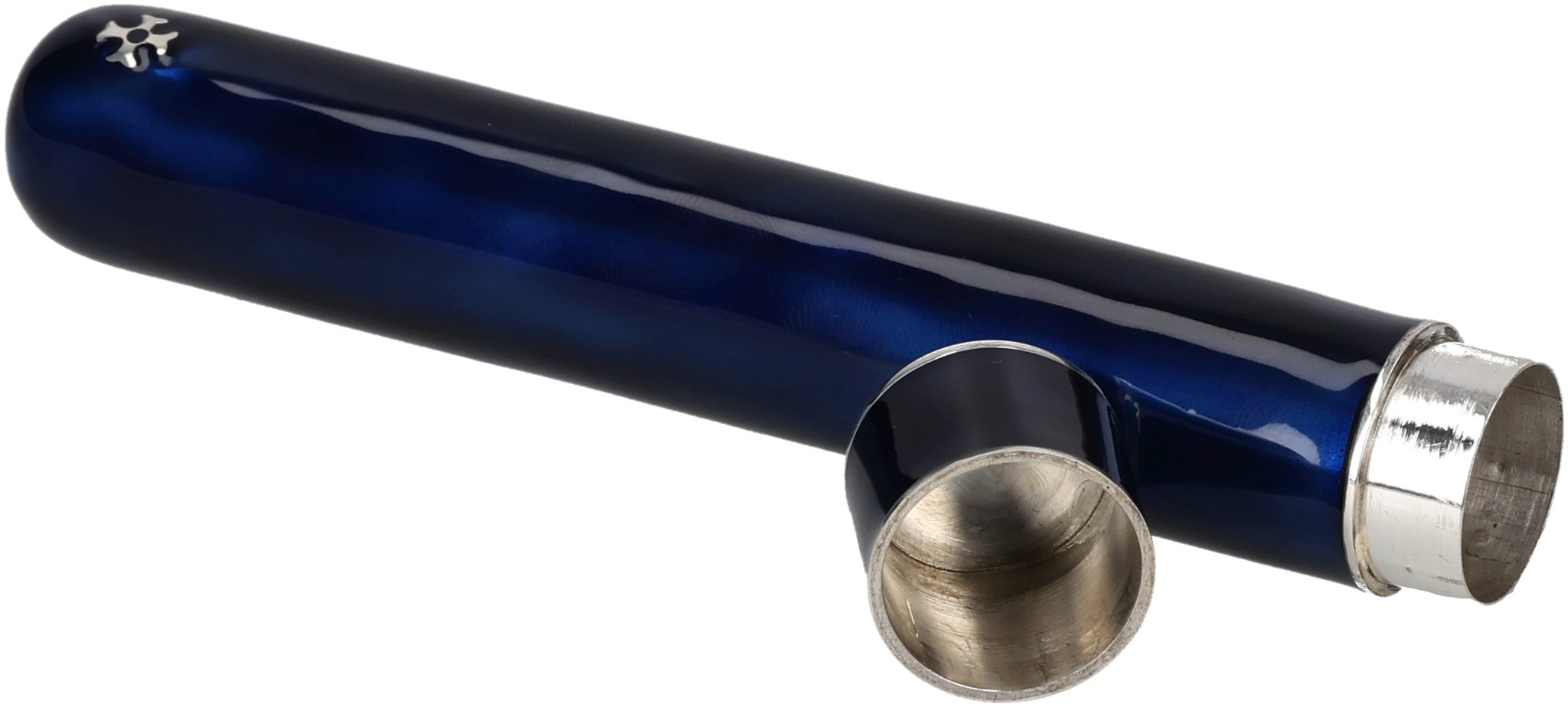 925er Sterling Silber mit blauer Emaille