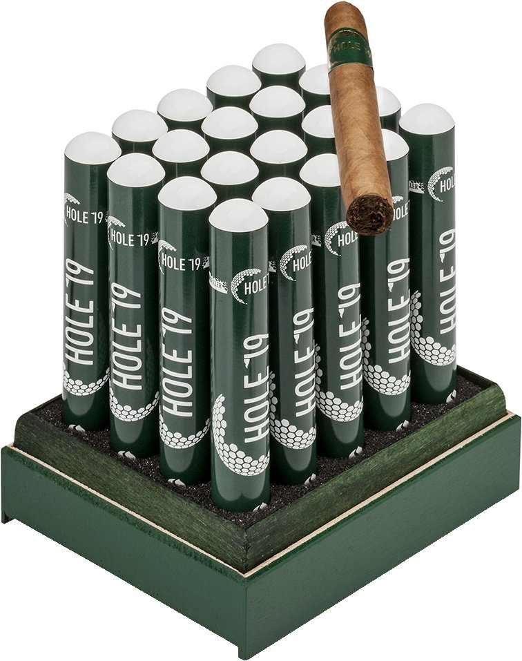 Schuster Hole 19 Corona Tubos Nicaragua Kiste offen Detailbild 1