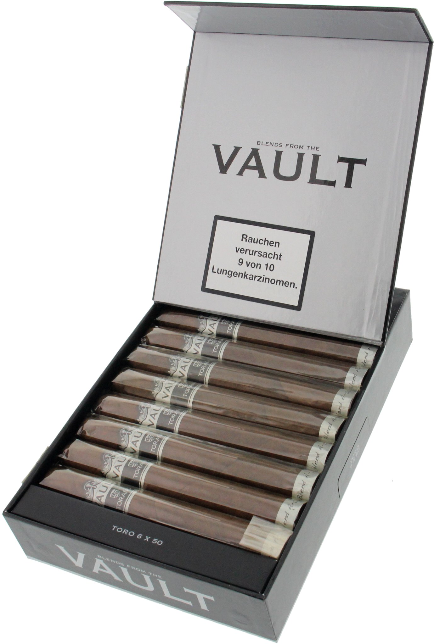 Carlos Torano Vault Black Toro Kiste offen