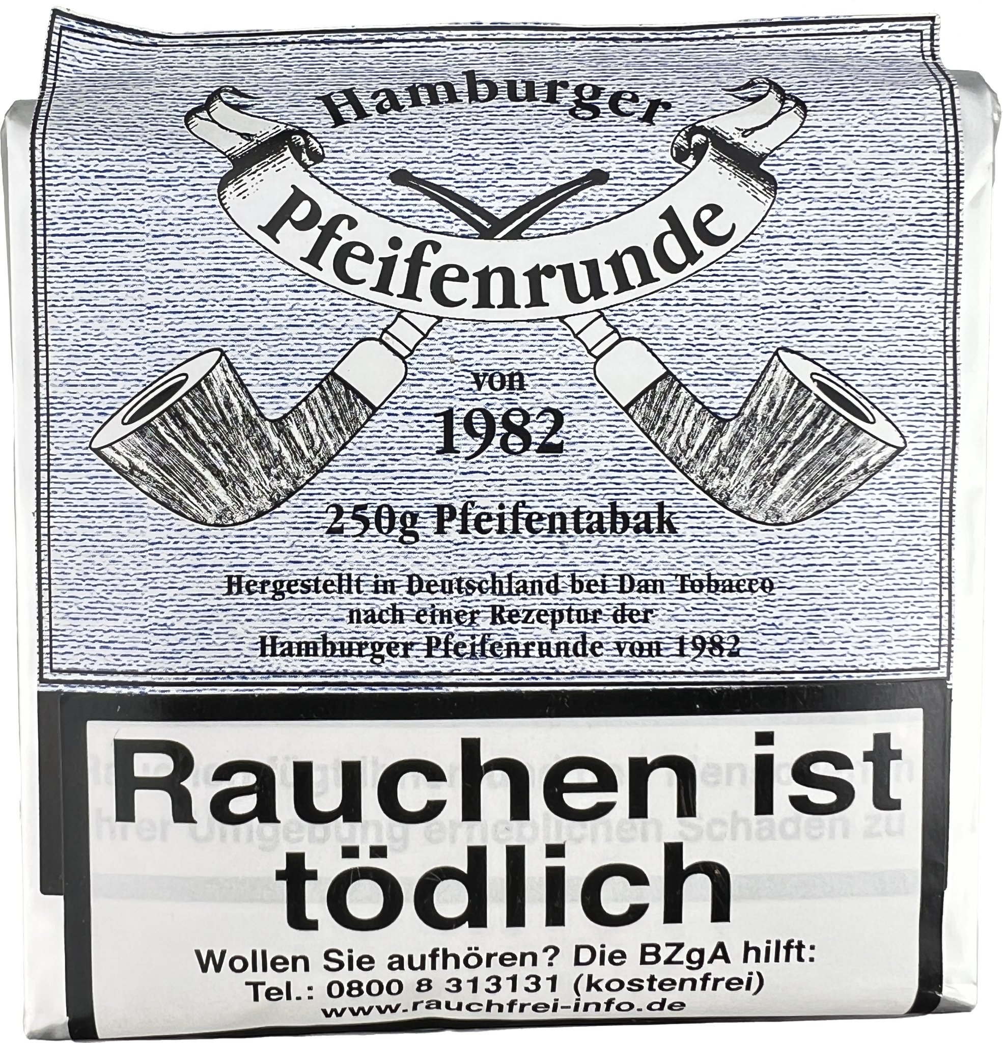 Dan Tobacco DTM Pfeifentabak Hamburger Pfeifenrunde 250g Pouch