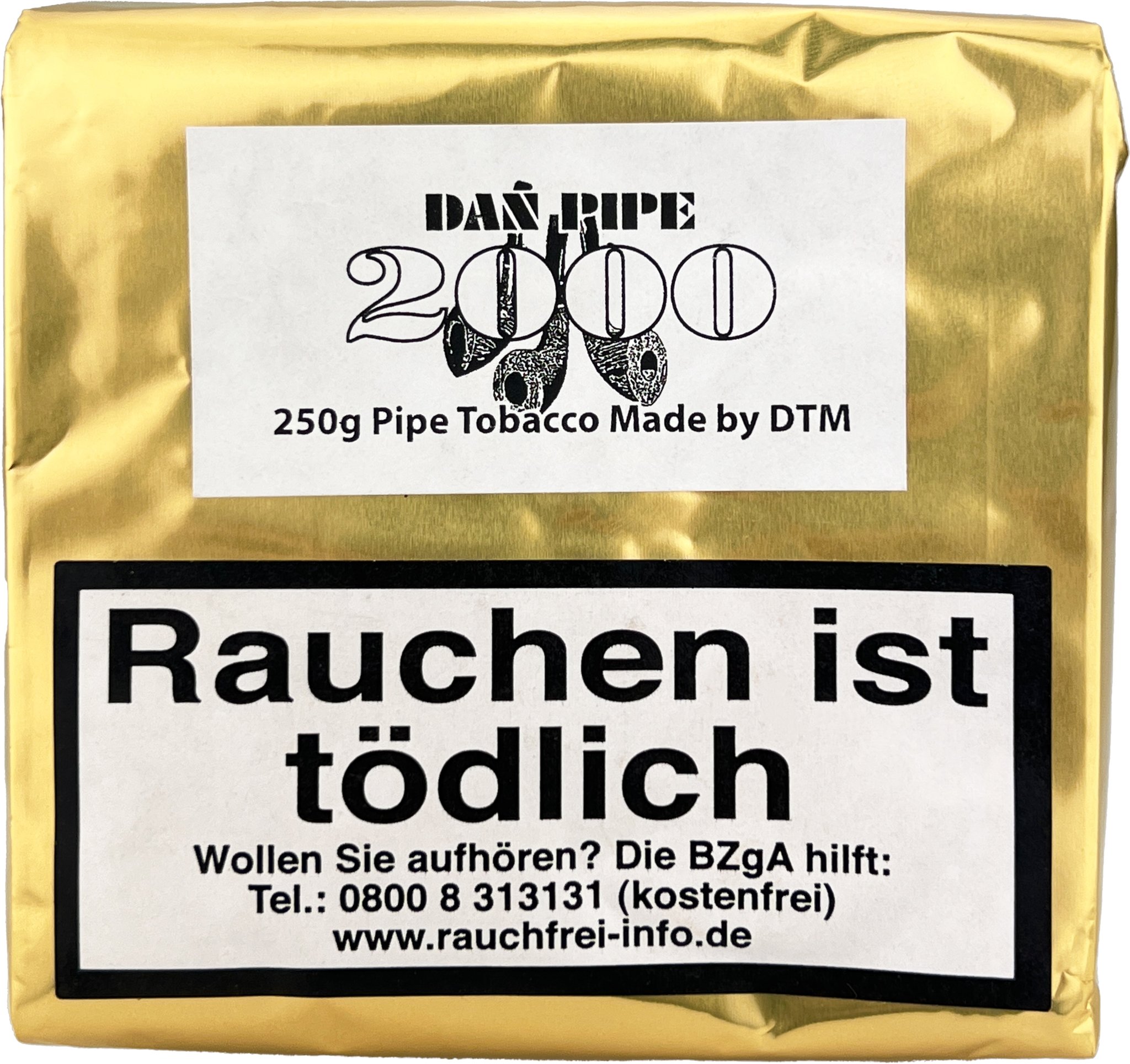 DTM Pfeifentabak Dan Pipe 2000 250g Pouch