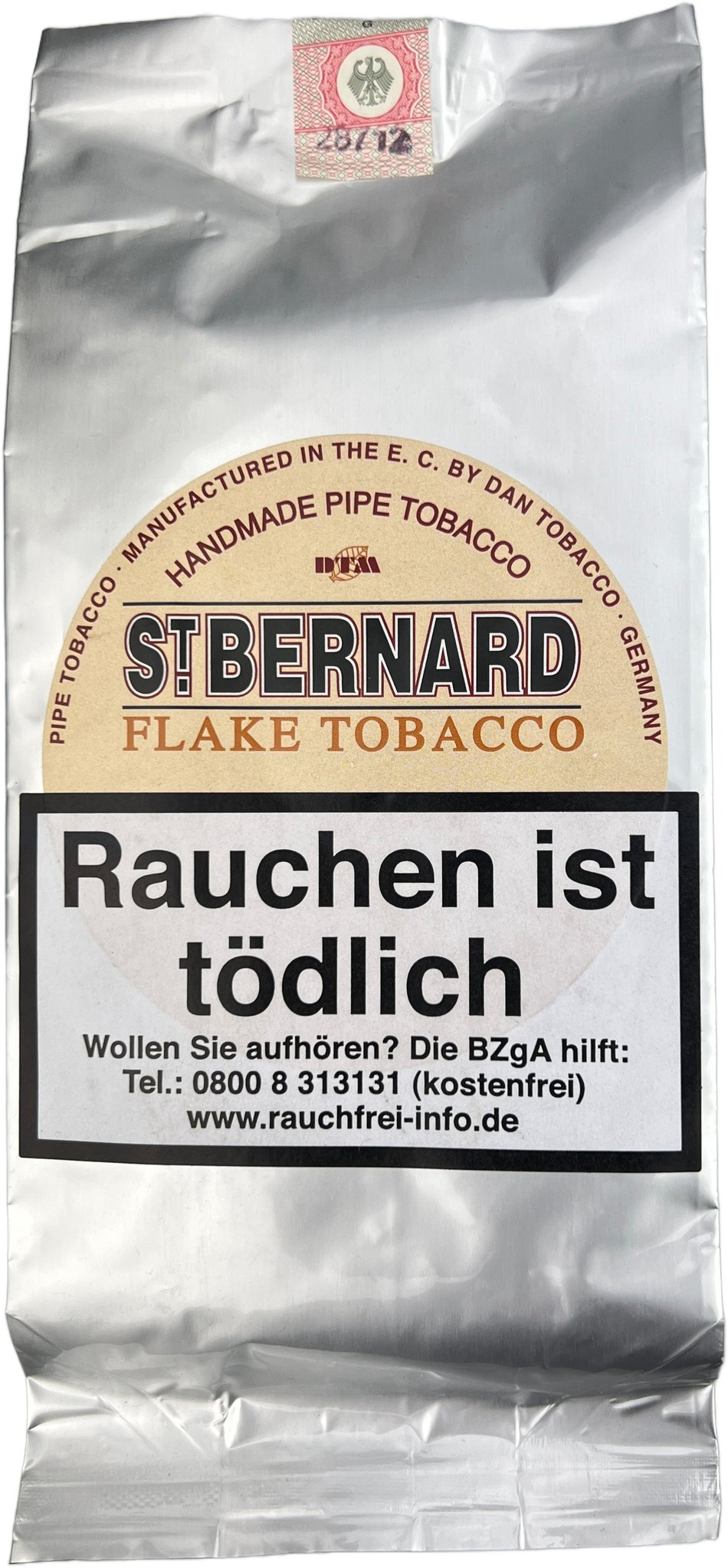 Dan Tobacco DTM Pfeifentabak St. Bernard Flake Tobacco 250g Pouch