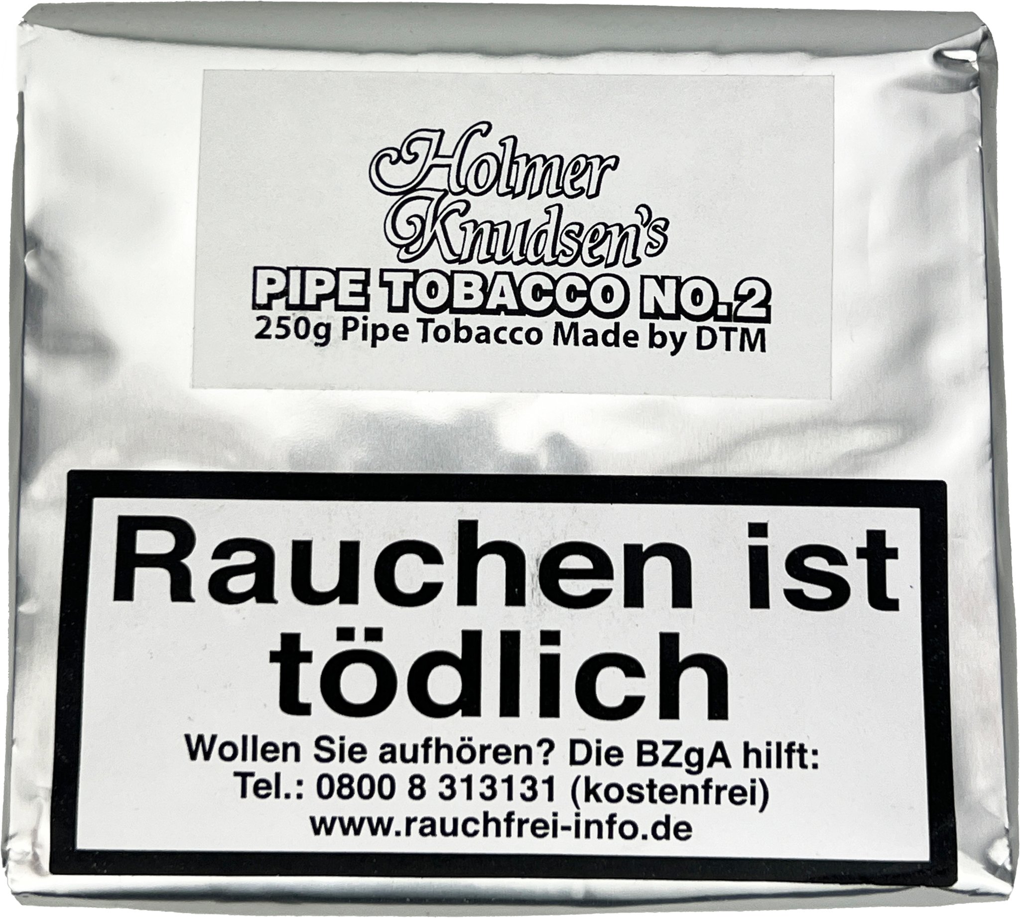 Holmer Knudsen’s Pipe Tobacco No. 2 250g Pouch_01