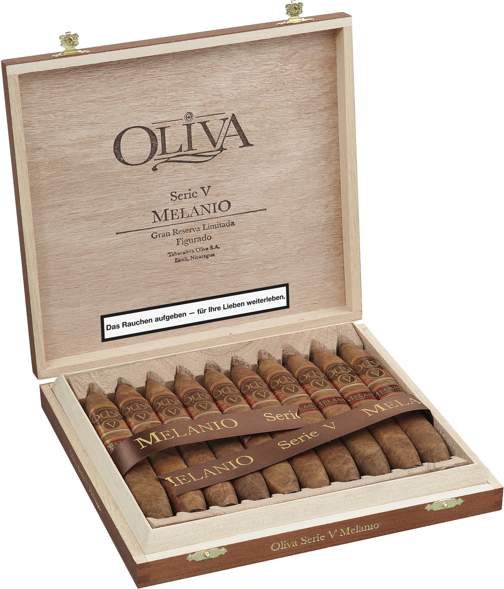 Oliva Serie V Melanio Figurado Kiste offen