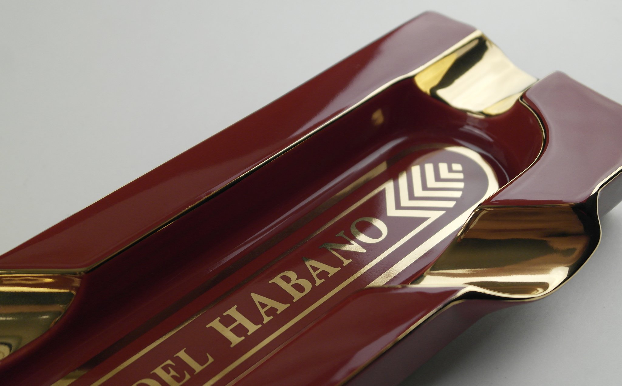 La Casa del Habano Aschenbecher weinrot-gold mit 4 Ablagen (6397460) Detailbild 2