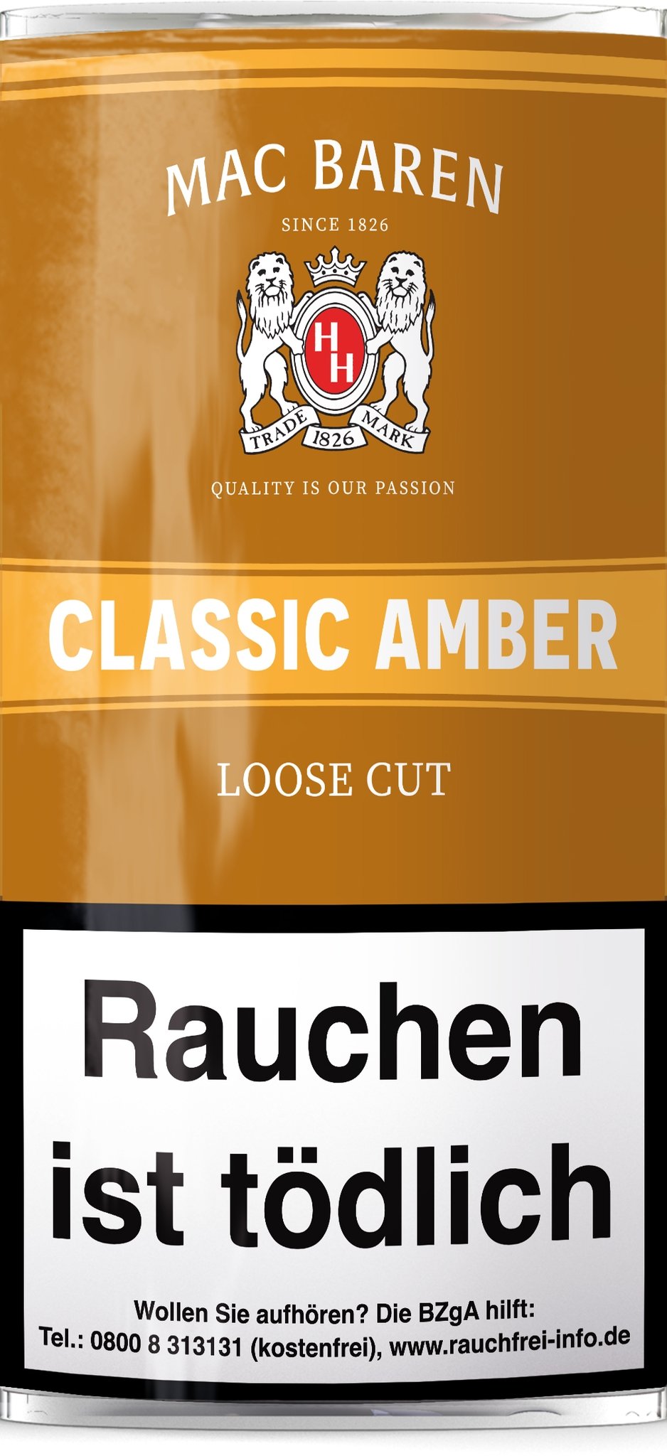 Mac Baren Pfeifentabak Classic Amber (ehemals Vanilla Toffee Cream) Loose Cut 50g Pouch_01