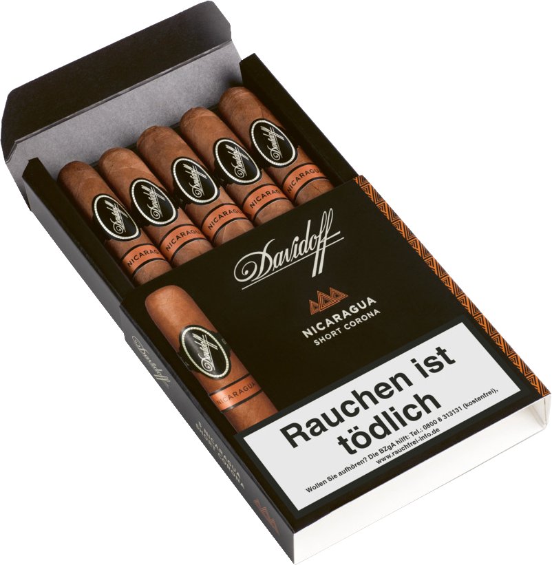Davidoff Nicaragua Short Corona 5er Detailbild