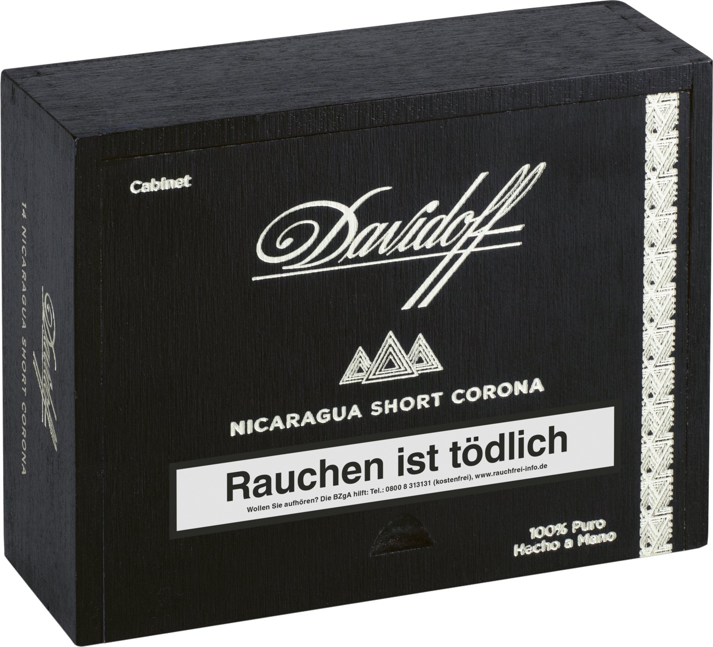 Davidoff Nicaragua Short Corona 14er Kiste stehend
