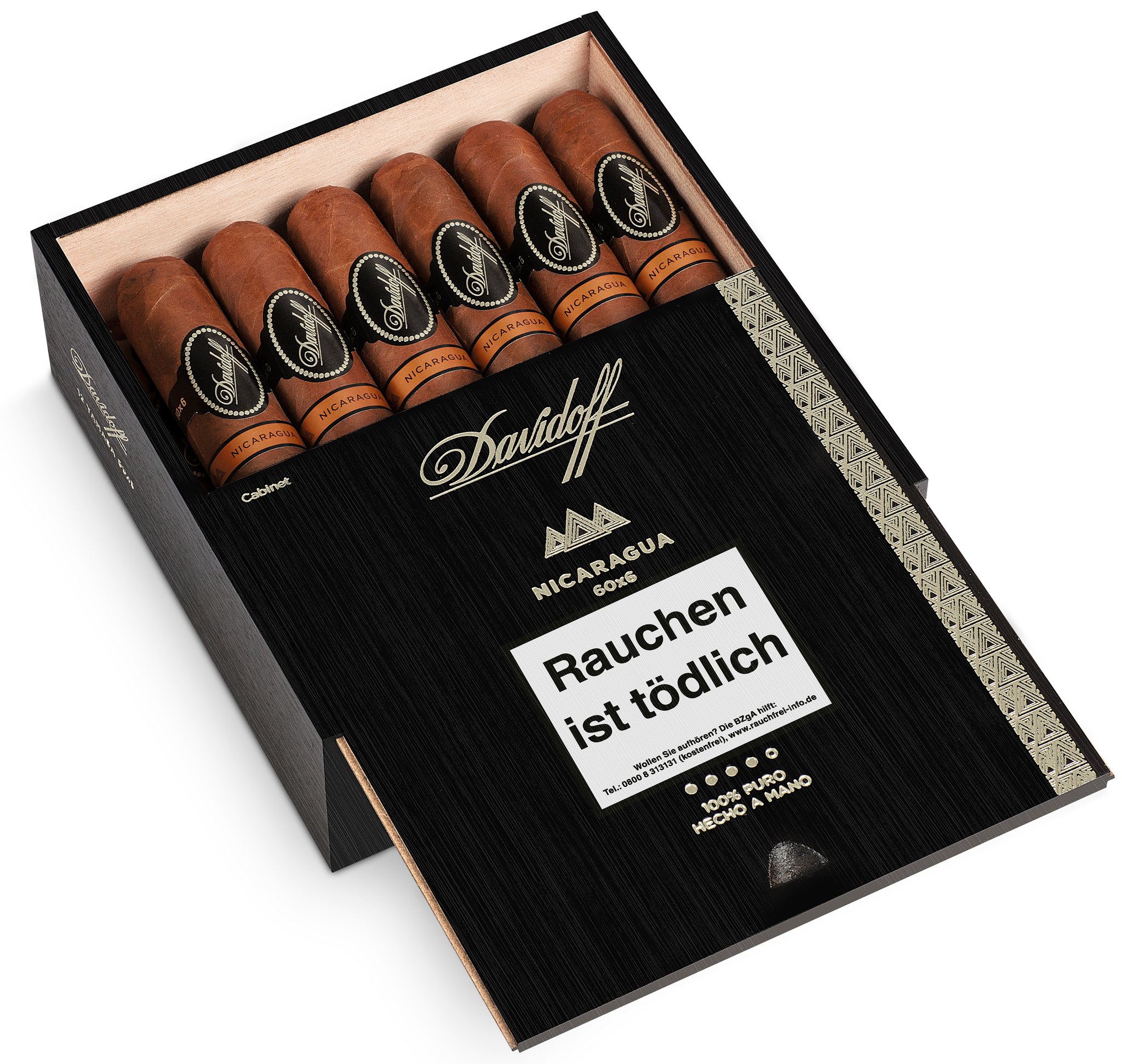 Davidoff Nicaragua 60x6 Kiste offen