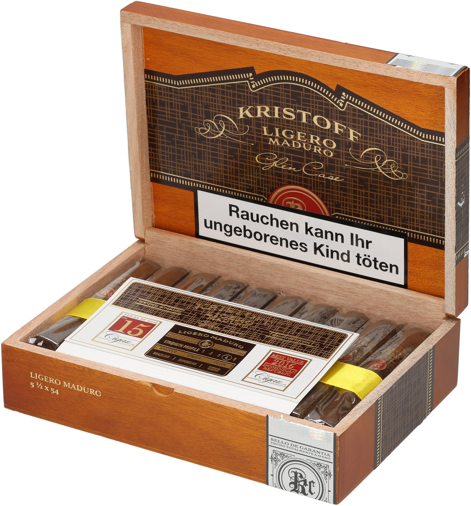 Ligero Maduro Robusto box open