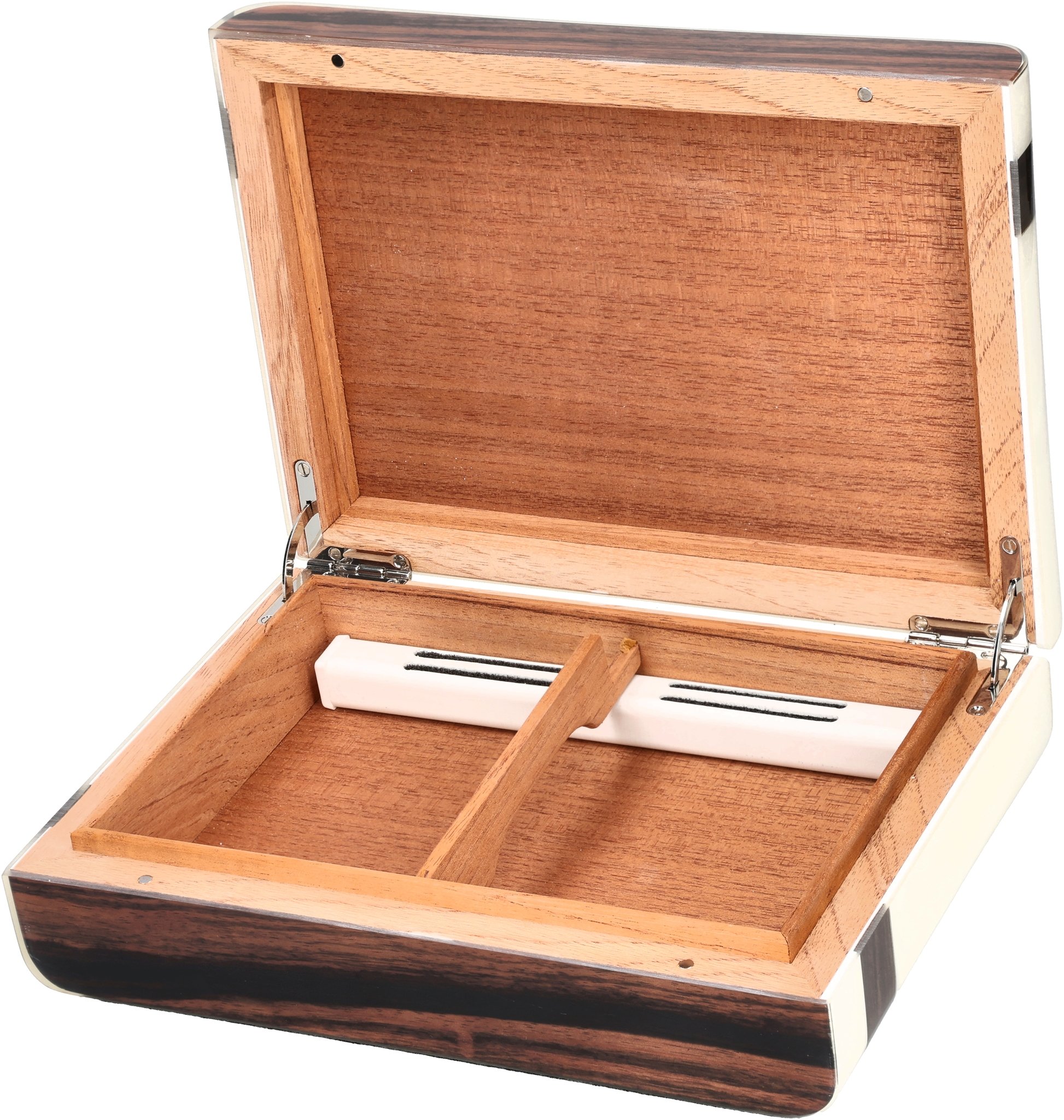 Guy Janot Classic Humidor Makassar Weiß für 25 Zigarren (632)_03