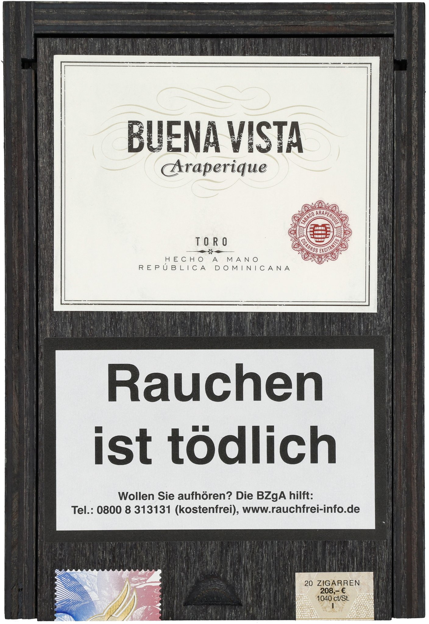 Araperique Toro box front