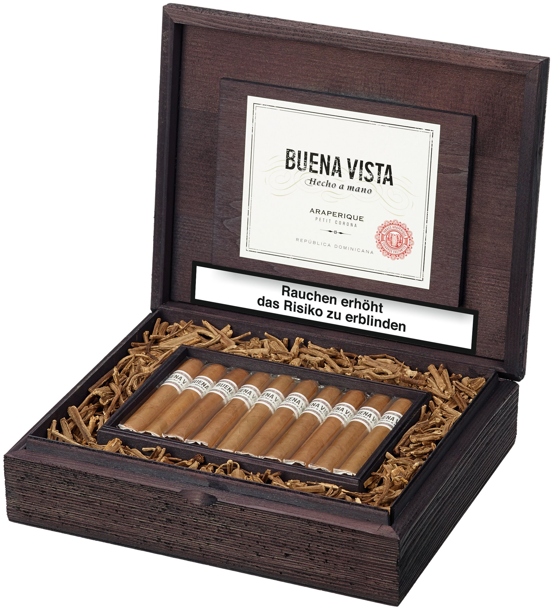 Buena Vista Araperique Petit Corona 30er Kiste offen