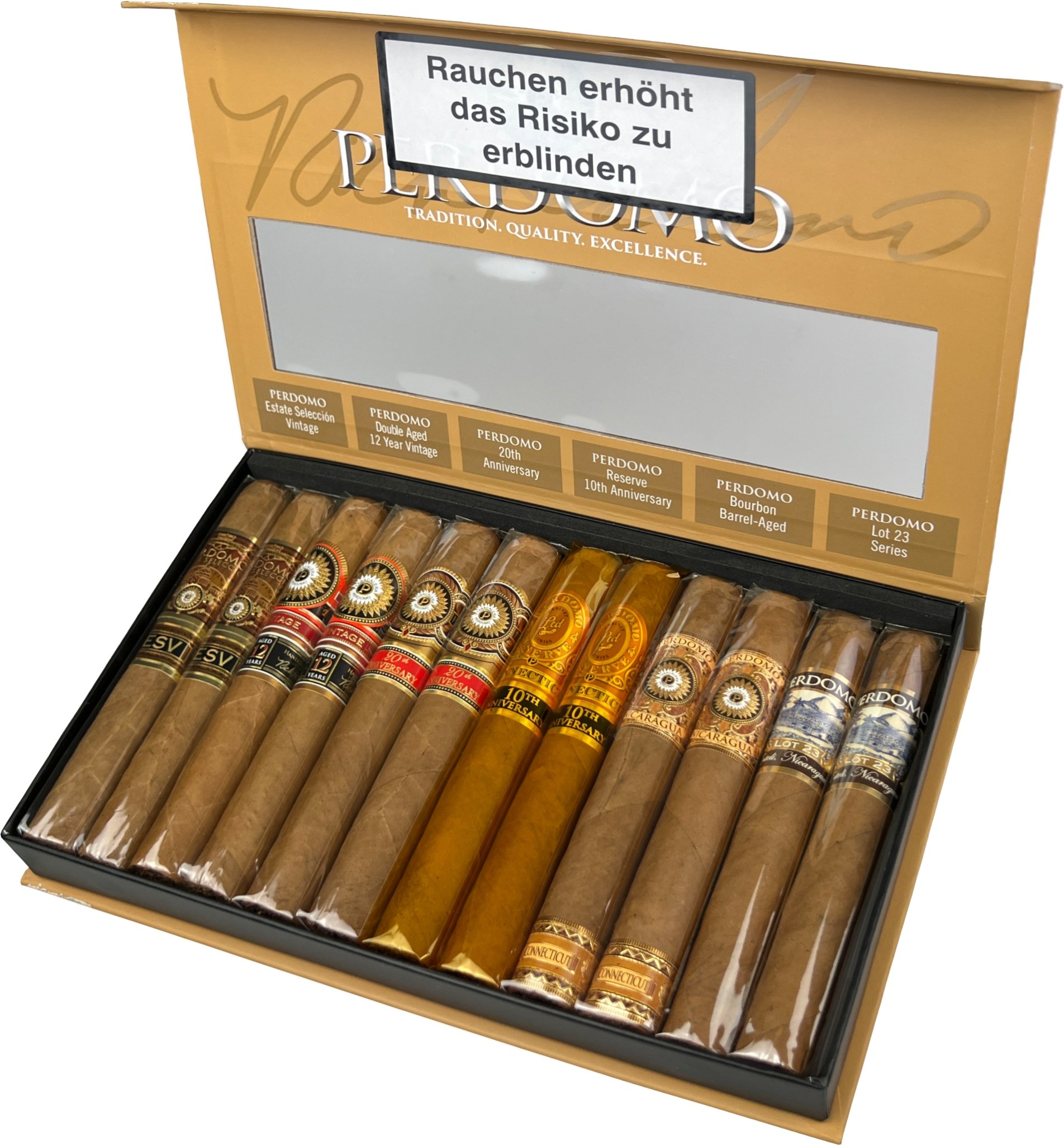 Perdomo Sampler Connoisseur Collection Connecticut 12er offen