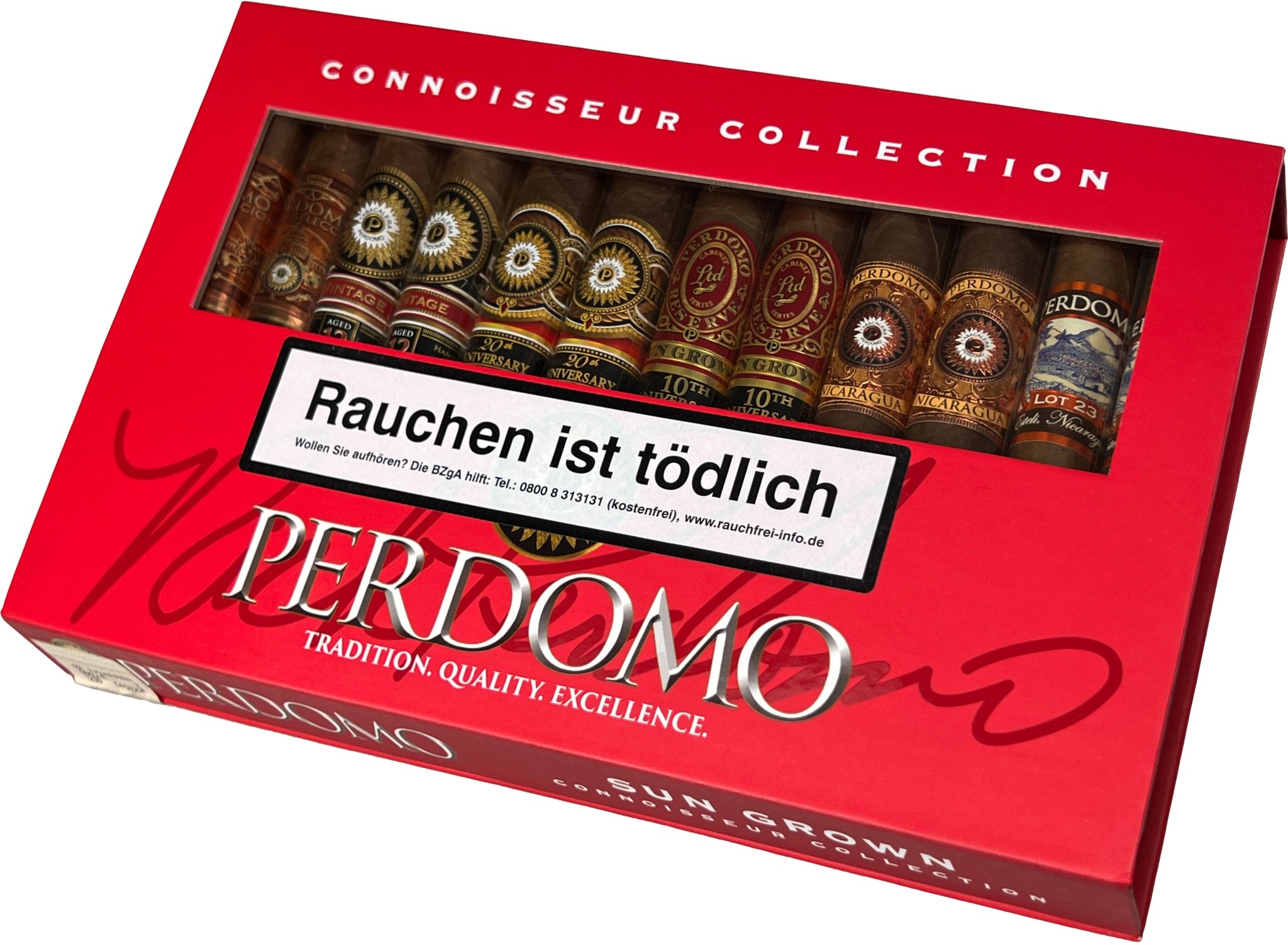 Perdomo Sampler Connoisseur Collection Sun Grown 12er