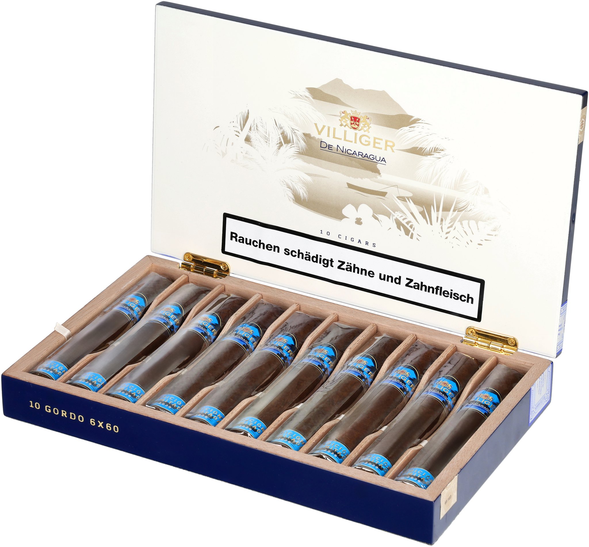 Villiger Edicion Limitada 2026 Nicaragua Gordo_Kiste Offen