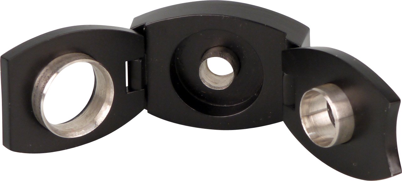 Credo Zigarrenbohrer oval 3-in-1 Punch Schwarz (592551) offen