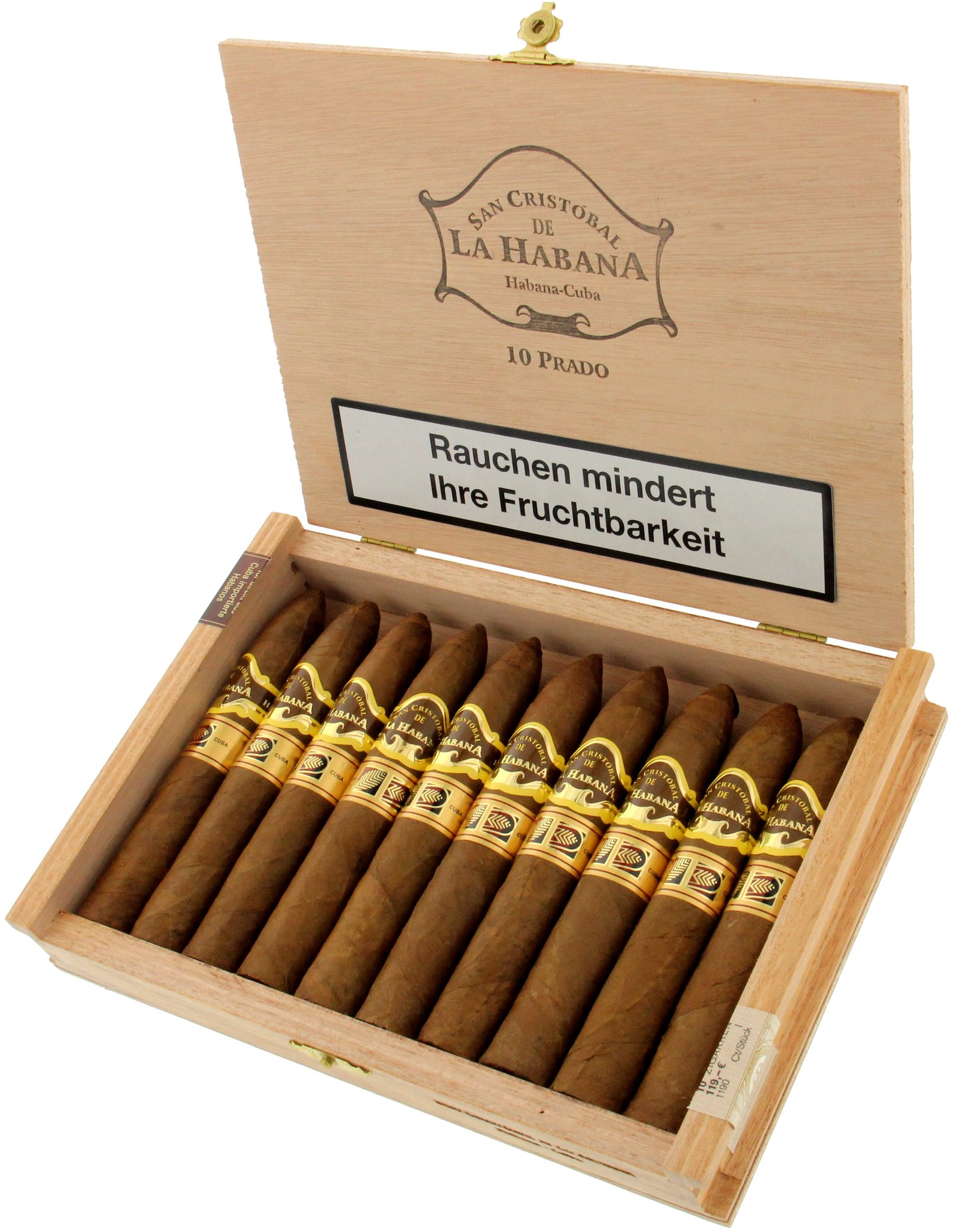 San Cristobal LCDH Prado (Habanos Specialist Exklusiv) Kiste offen