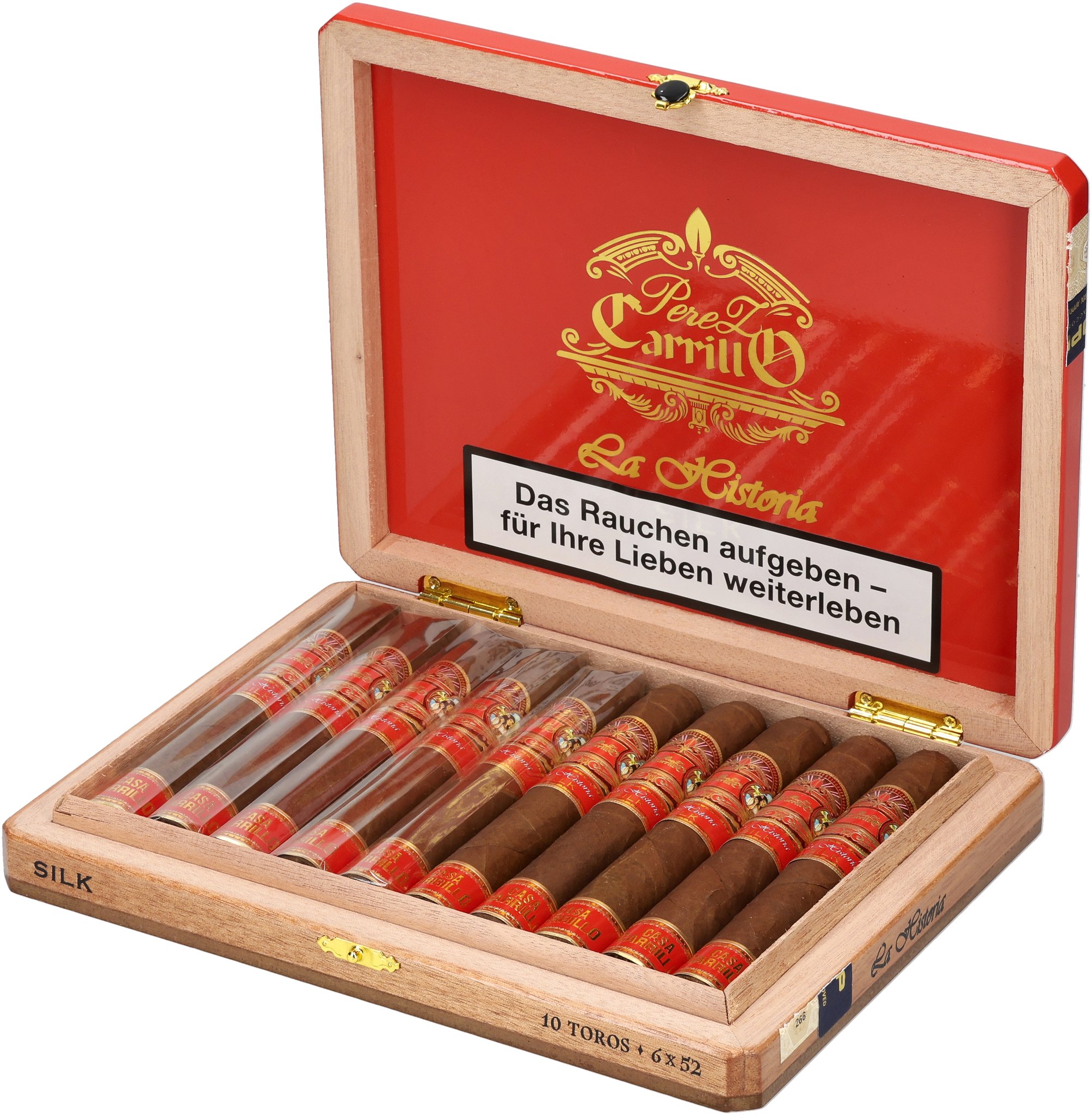 La Historia Silk box open