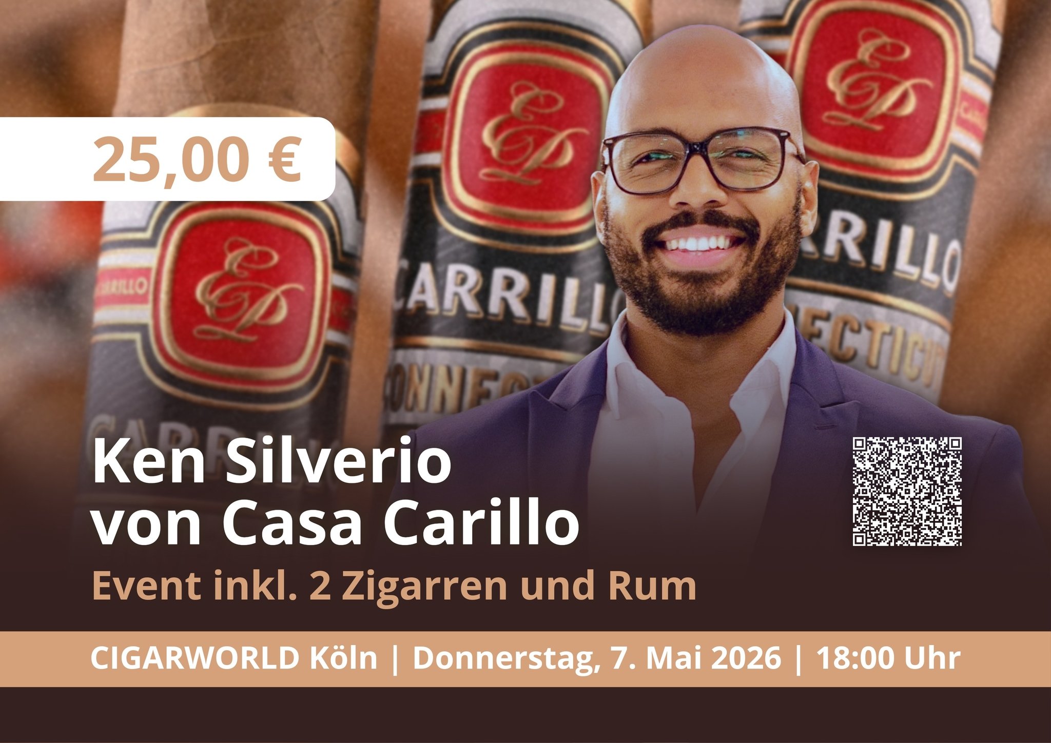 CIGARWORLD Events „Ein Abend mit Ken Silverio von Casa Carrillo“| CIGARWORLD Köln (Donnerstag, 