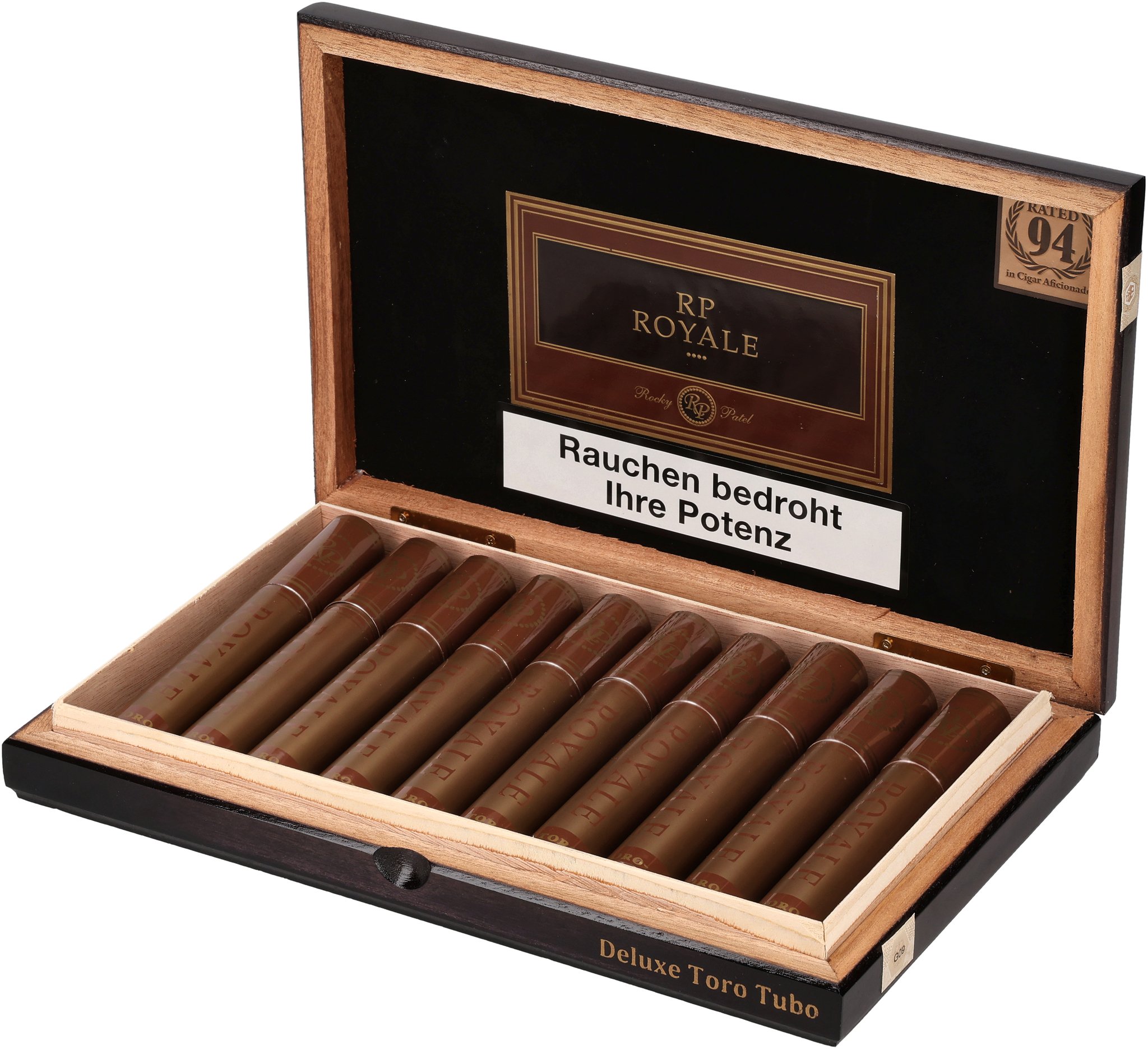 Royale Deluxe Toro Tubo box open