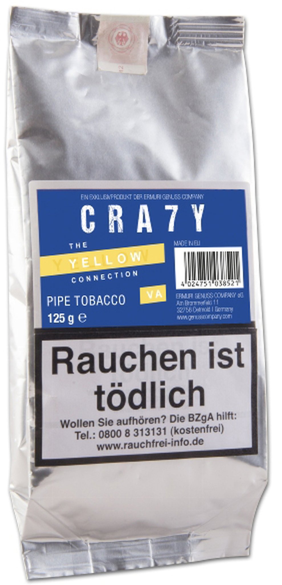 Yellow 125g Pouch