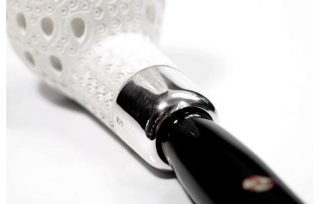 Rattray´s White Goddess (Meerschaum) Apple Carved 1 Silver Bild 5