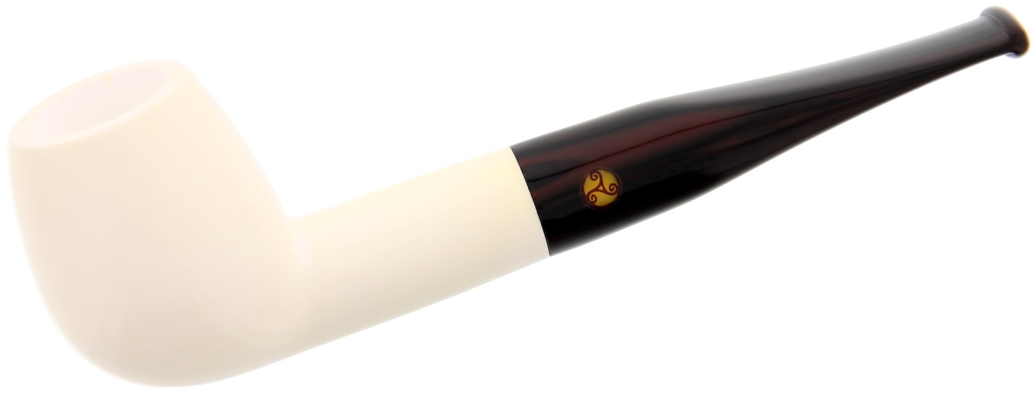 Rattray's White Goddess (Meerschaum) Billiard Smooth braunes Mundstück