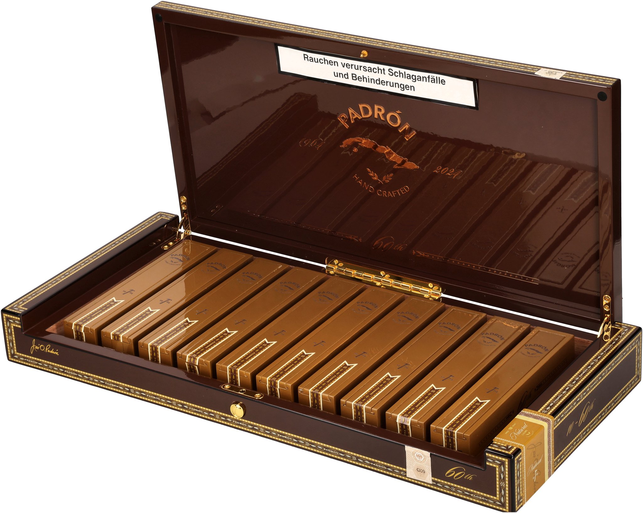 Padron Special Release 60th Anniversary CLASSIC Kiste gedreht offen
