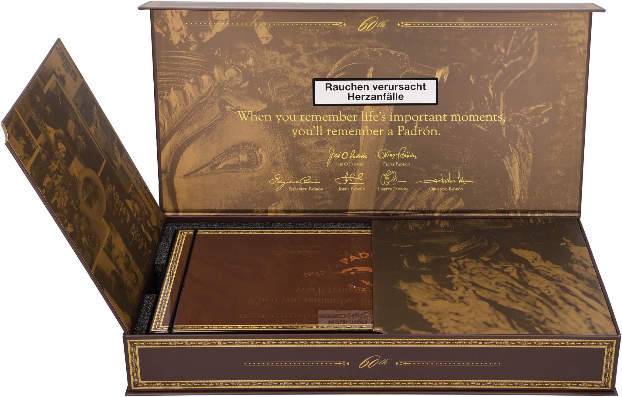 Padron Special Release 60th Anniversary MADURO Verpackung einseitig offen