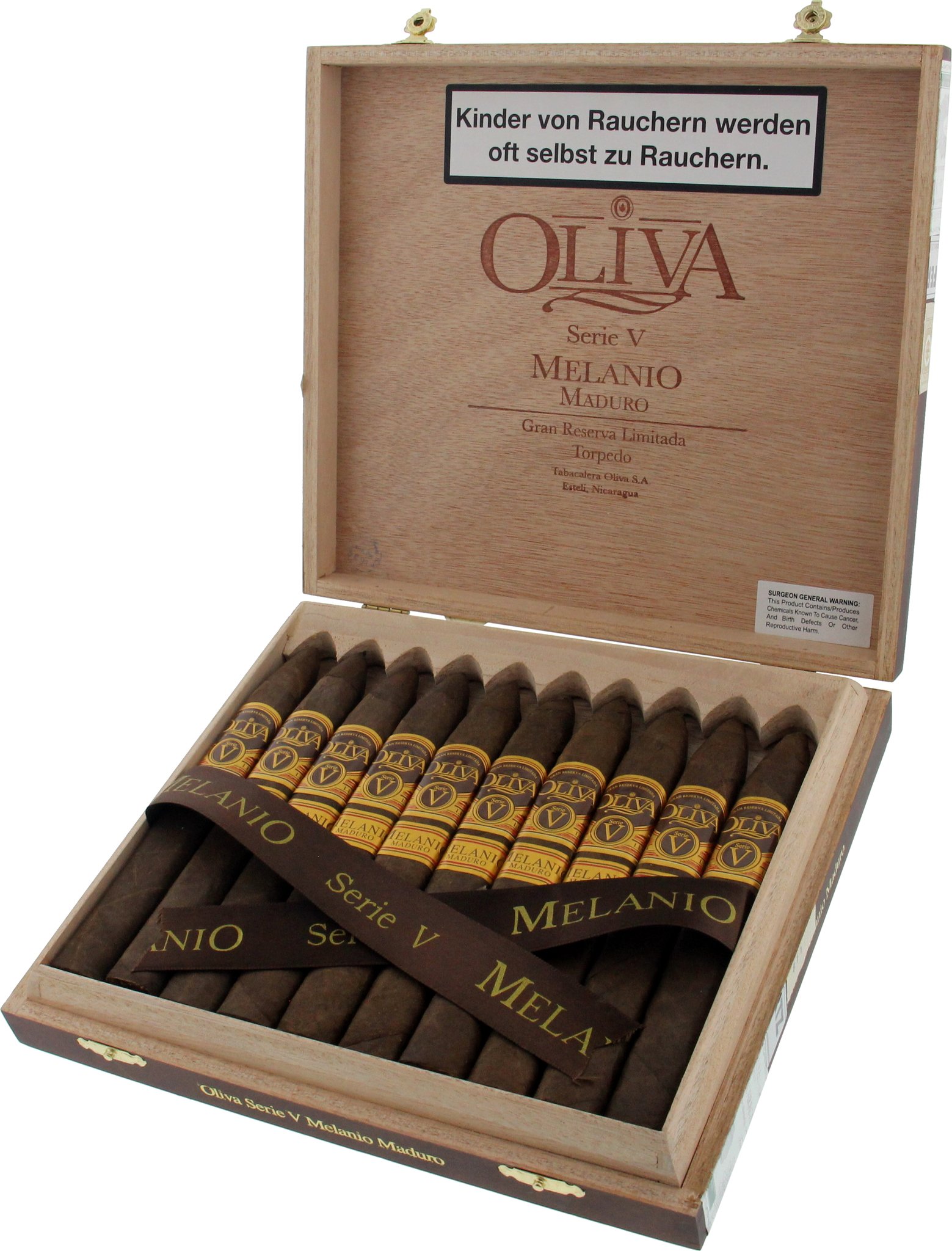Oliva Serie V Melanio MADURO Torpedo Kiste offen
