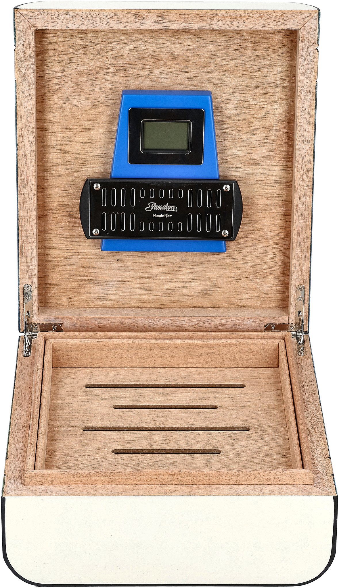 Passatore Humidor Blau/Weiß für 40 Zigarren_06