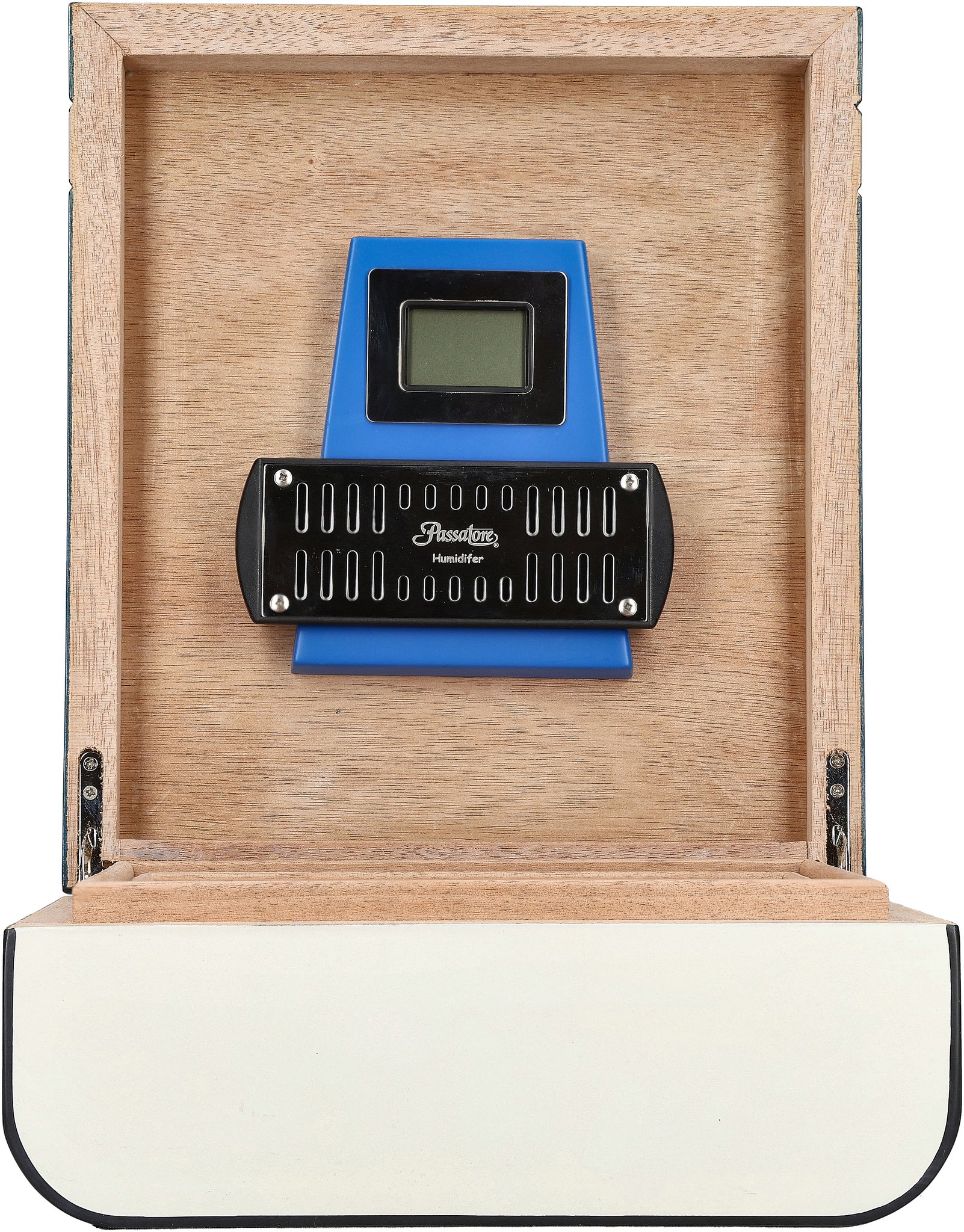 Passatore Humidor Blau/Weiß für 40 Zigarren_07