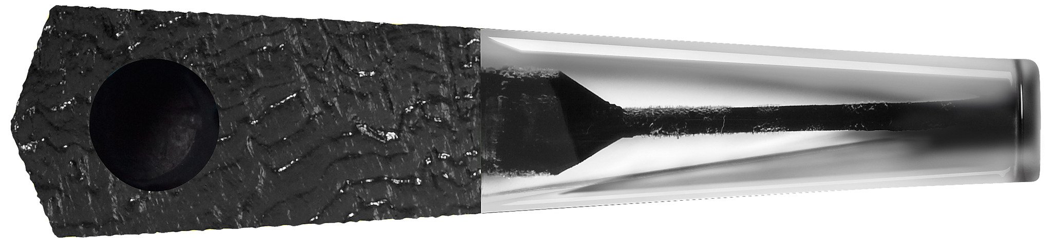 Vauen Quixx Modell Q 7 - schwarz sandgestrahlt Detailansicht