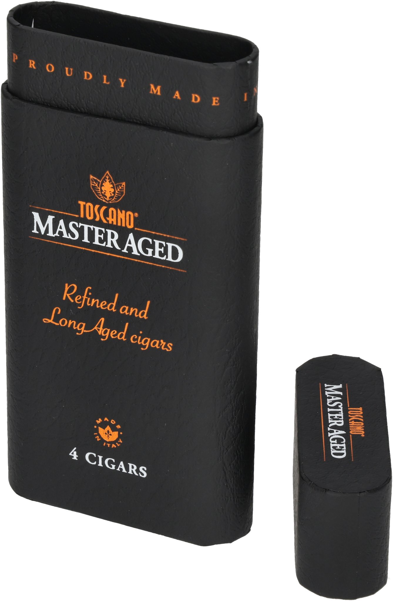 Master Aged Etui für 4 Zigarren offen