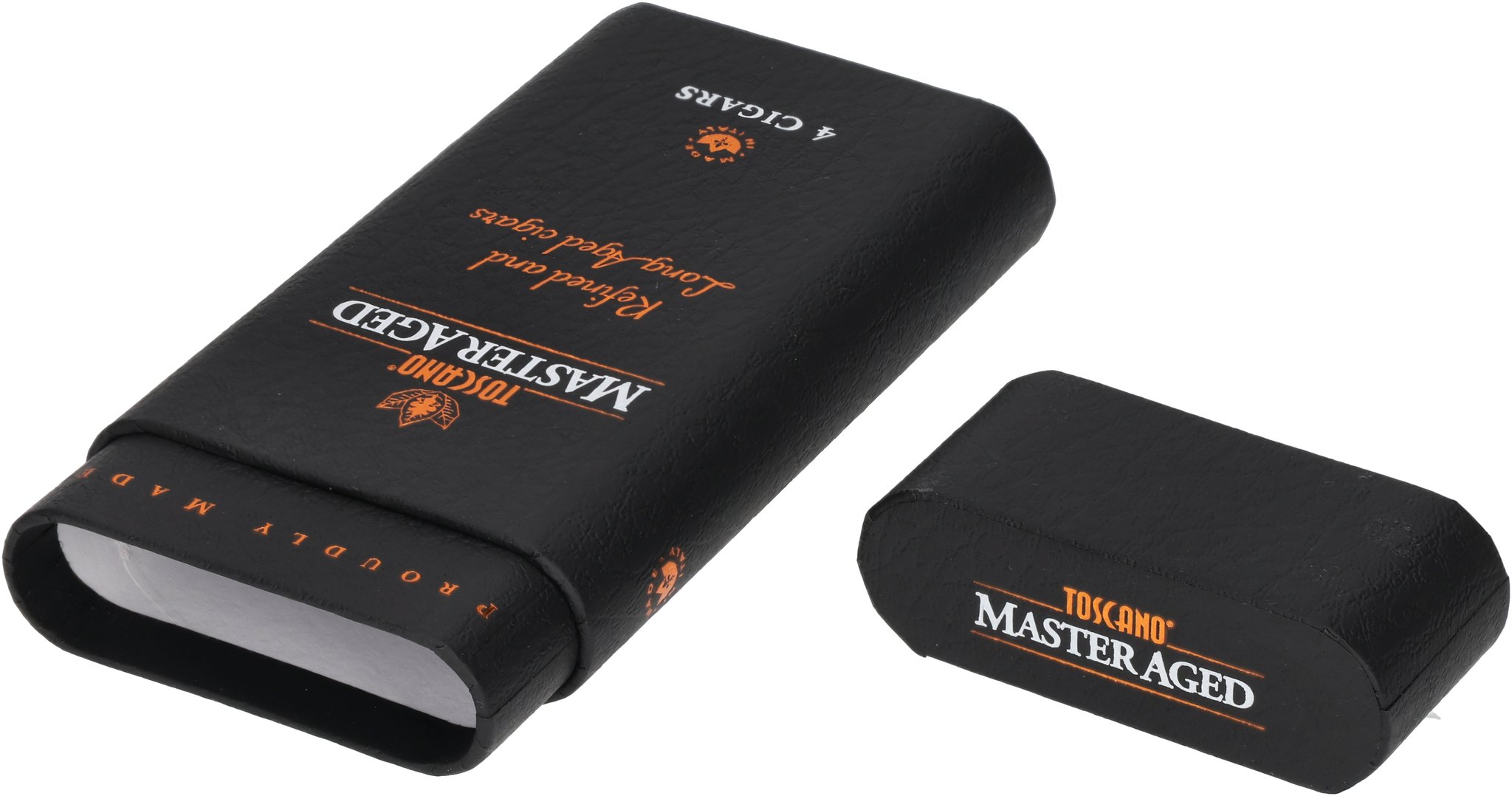 Master Aged Etui für 4 Zigarren liegend