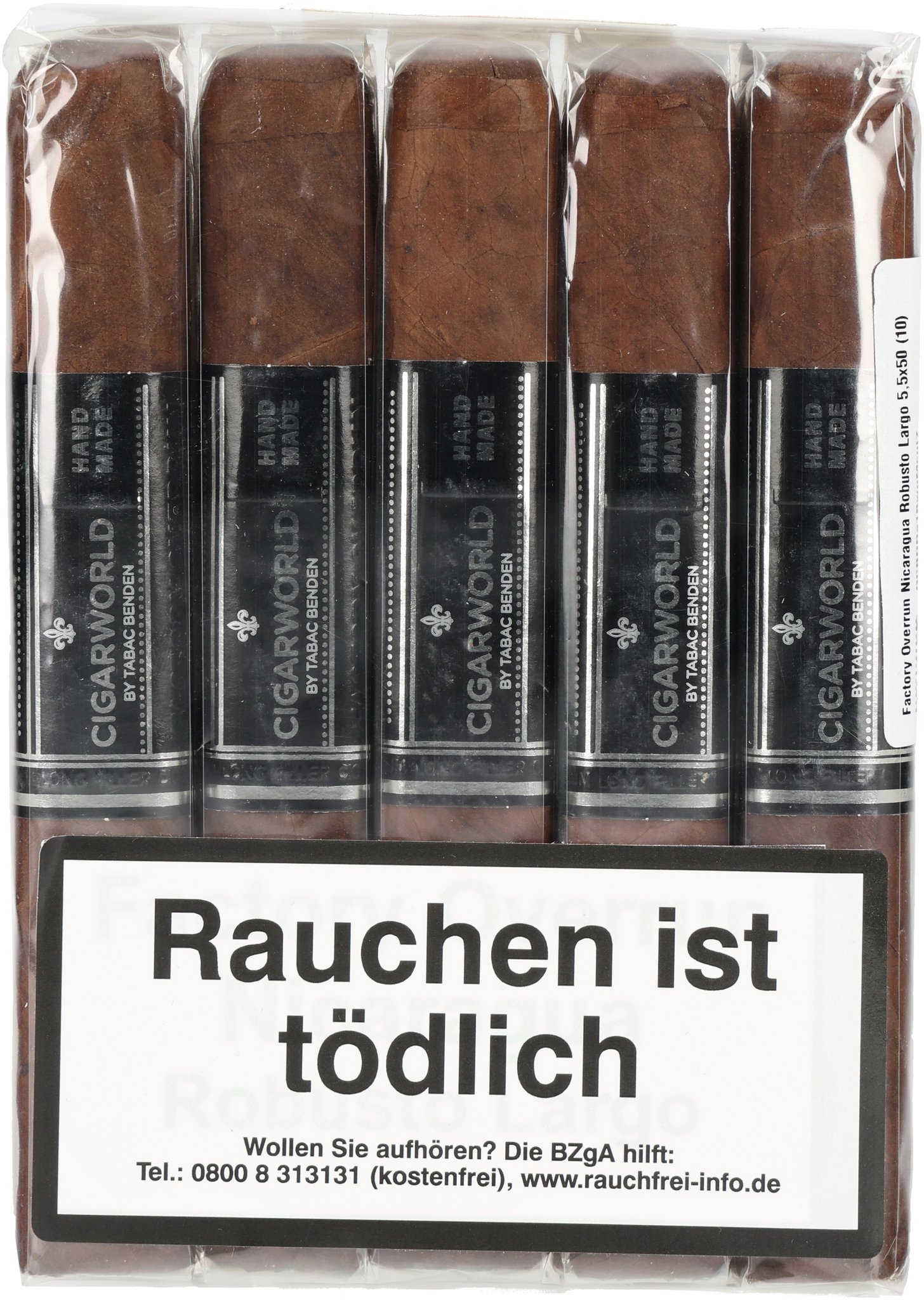 Nicaragua Robusto Largo bundle front