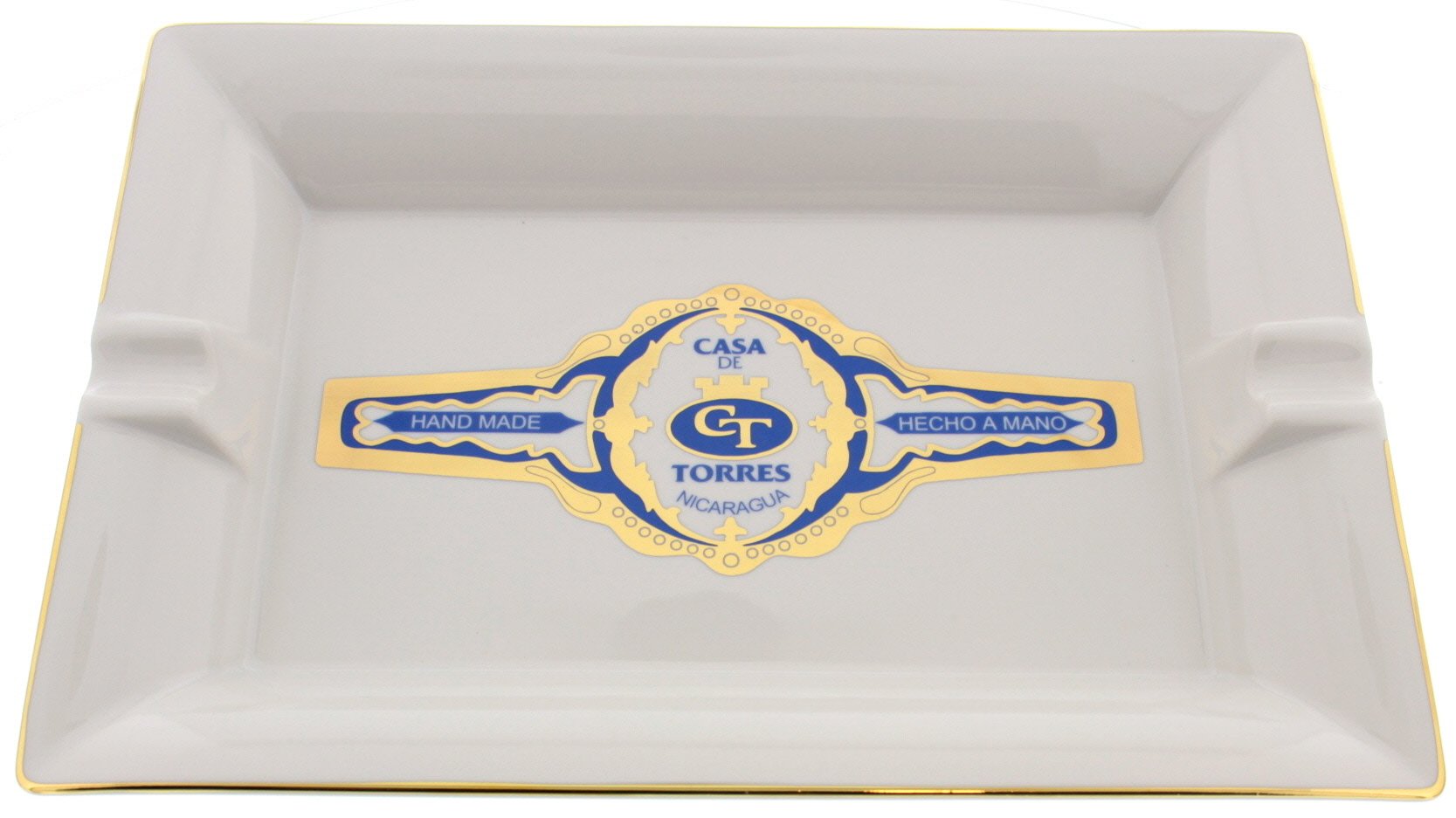 Casa de Torres Aschenbecher weiß rechteckig