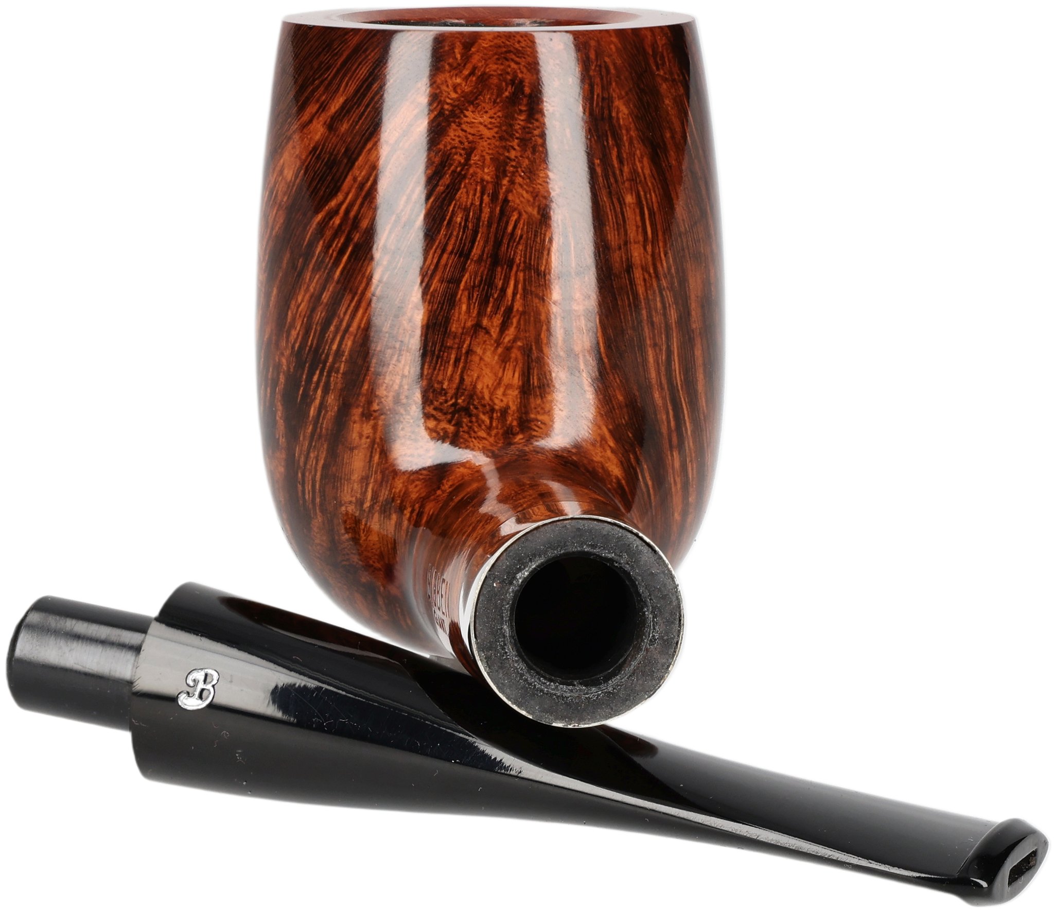 Big Ben Giant 405 Tan Polish Silver Ring Pfeife offen