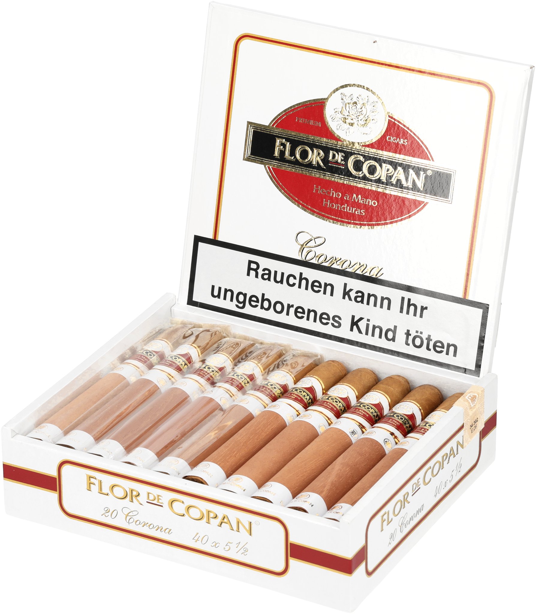 Flor de Copan Clasica Corona_Kiste offen
