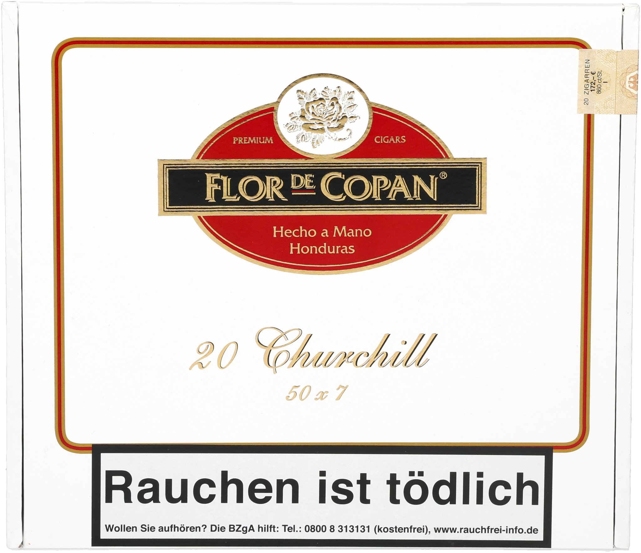 Flor de Copan Clasica Churchill_Kiste Frontal