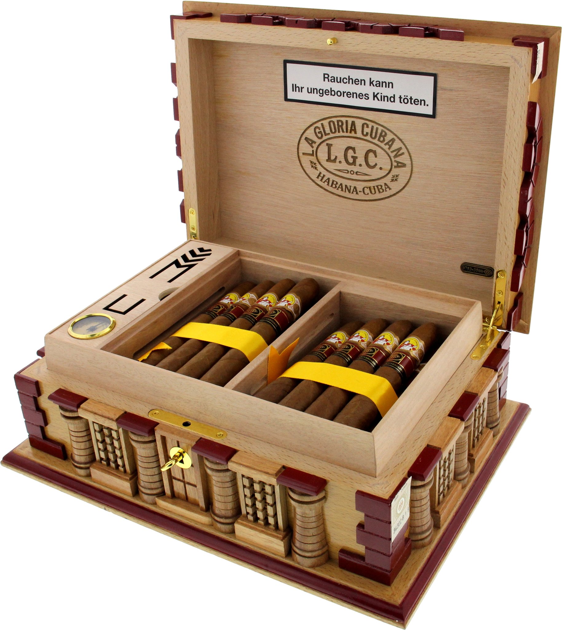 La Gloria Cubana Sonderhumidor Haus offen Detailbild