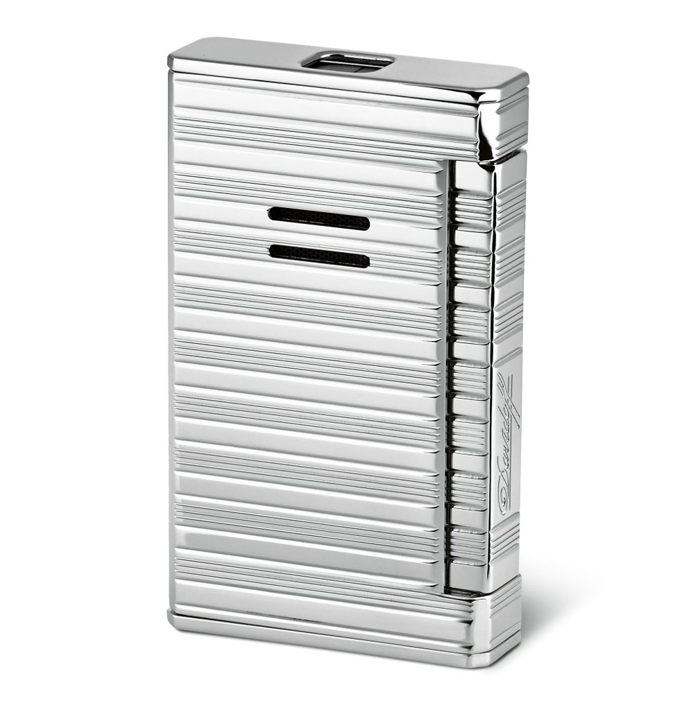 Davidoff Jetflame Feuerzeug Palladium - Linien horizontal - (2793)