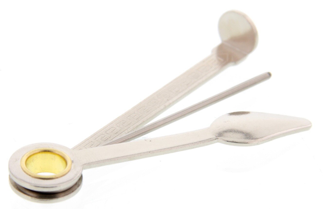 Classic Pfeifenstopfer nickel guillochiert 3teilig (490000 - 5 Stück mit Preisvorteil)