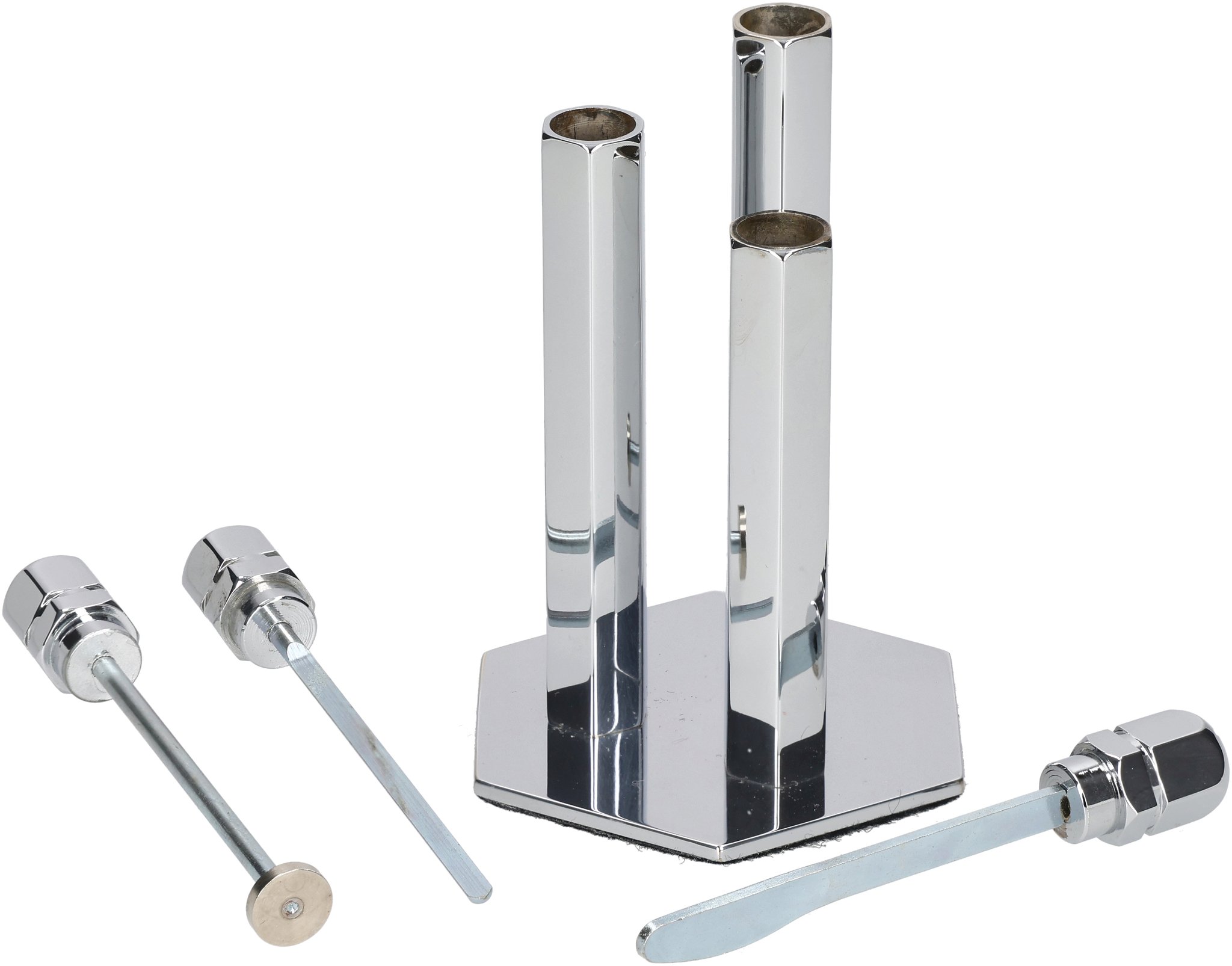 Tischpfeifenbesteck Chrome 03