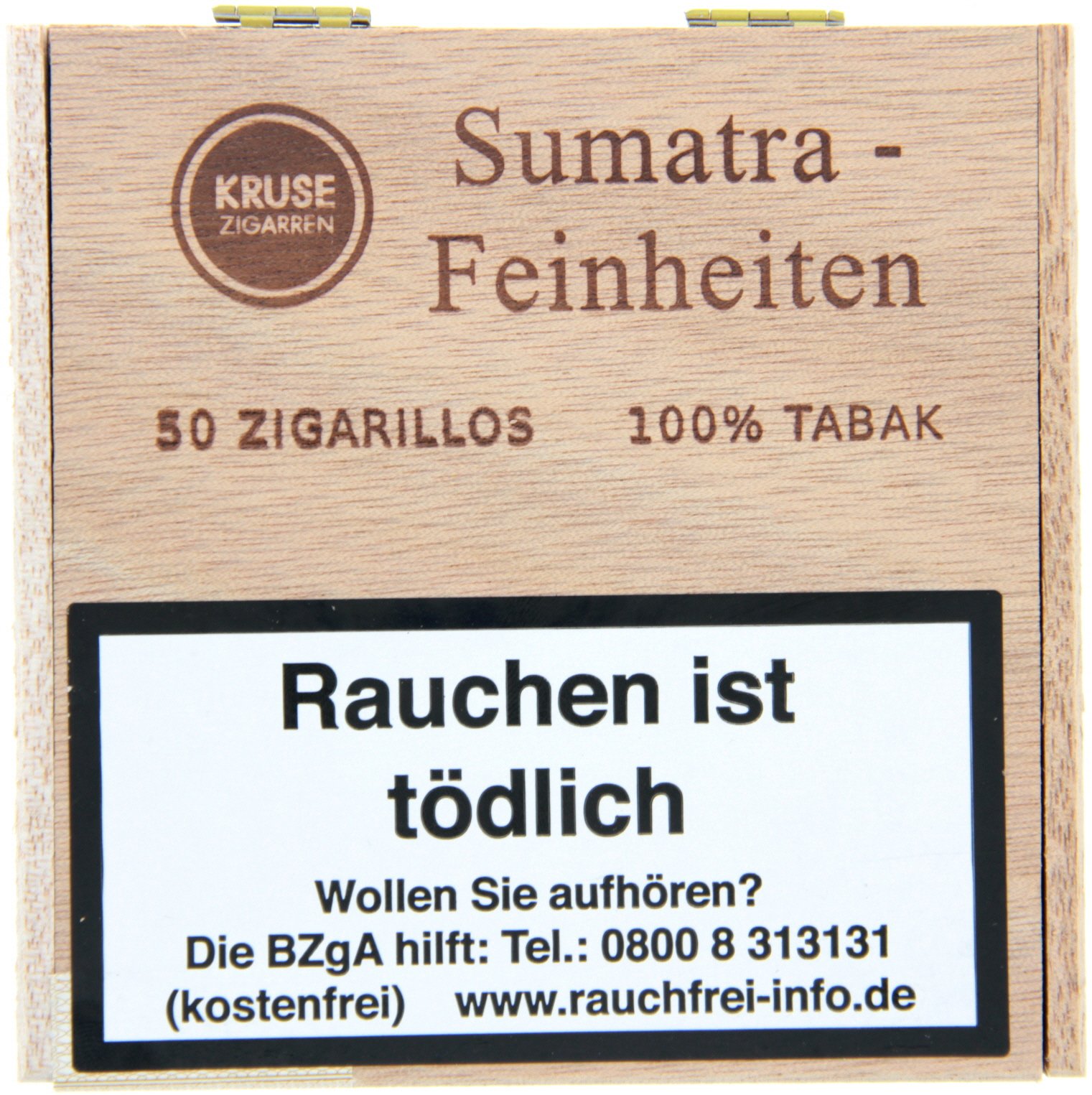 Kruse Feinheiten Zigarillos 100% Tabak Sumatra 50er Kiste
