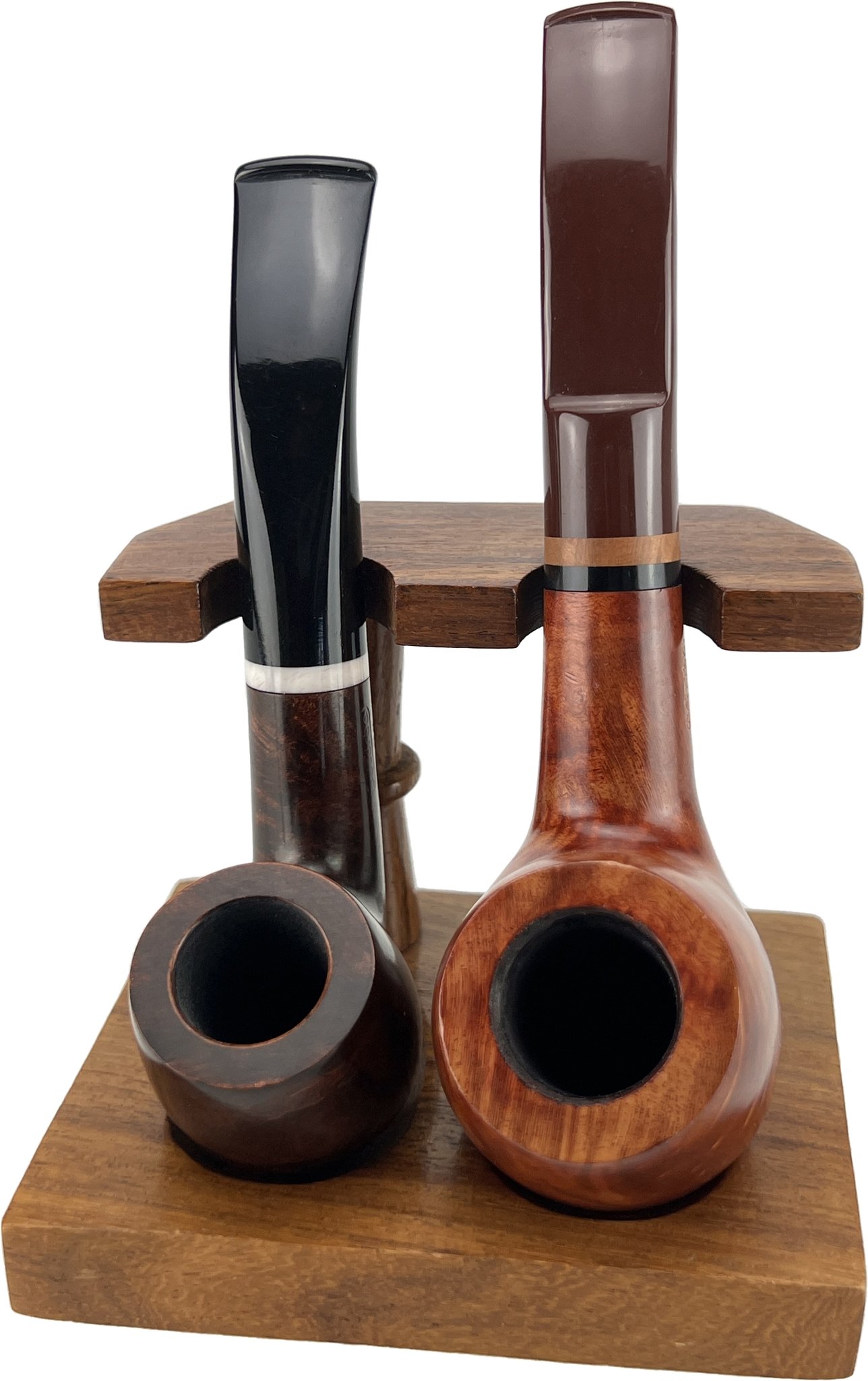 Classic Pfeifenständer 2er Holz (Ausstellungsstück)