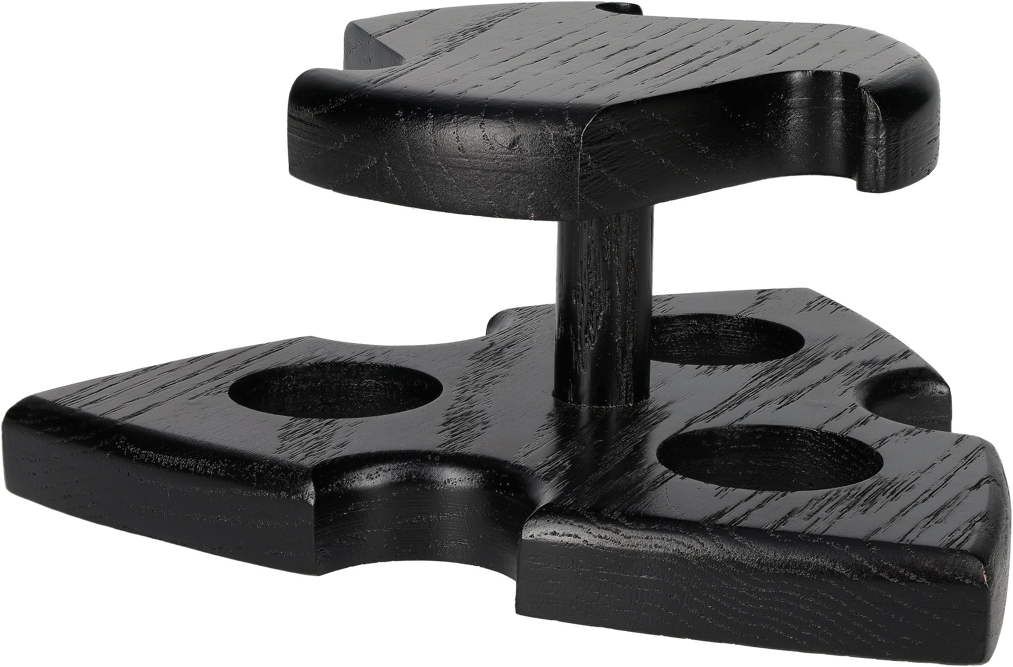 Classic Pfeifenständer Holz 3er Schwarz_01