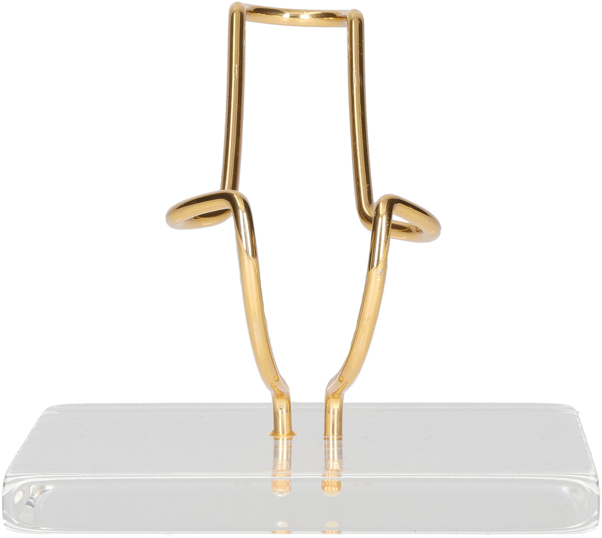 Acryl transparent golden 1er 02